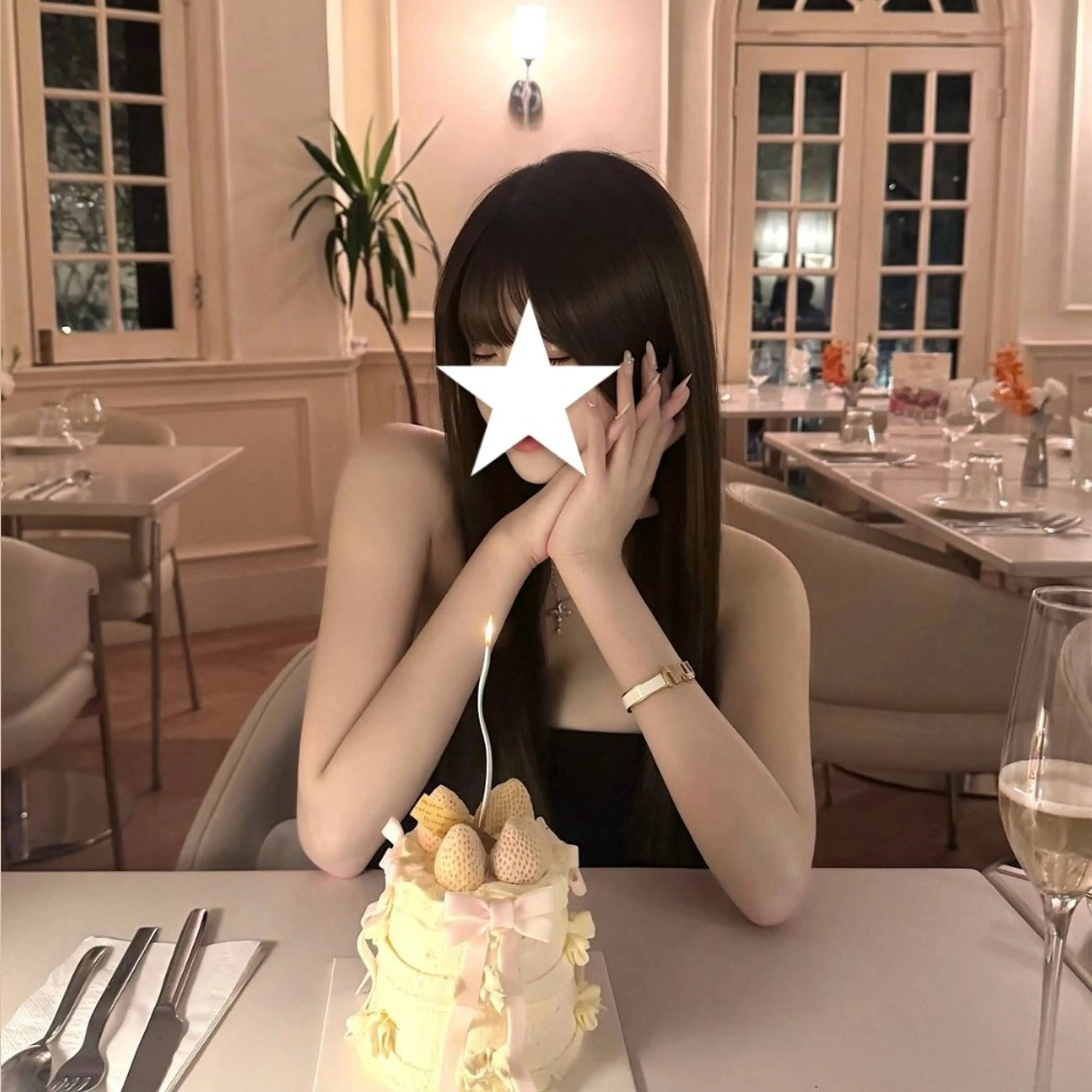 ロング 縮毛矯正 韓ドルColor🎀 𝐒𝐞𝐧𝐚໒꒱のヘアスタイル