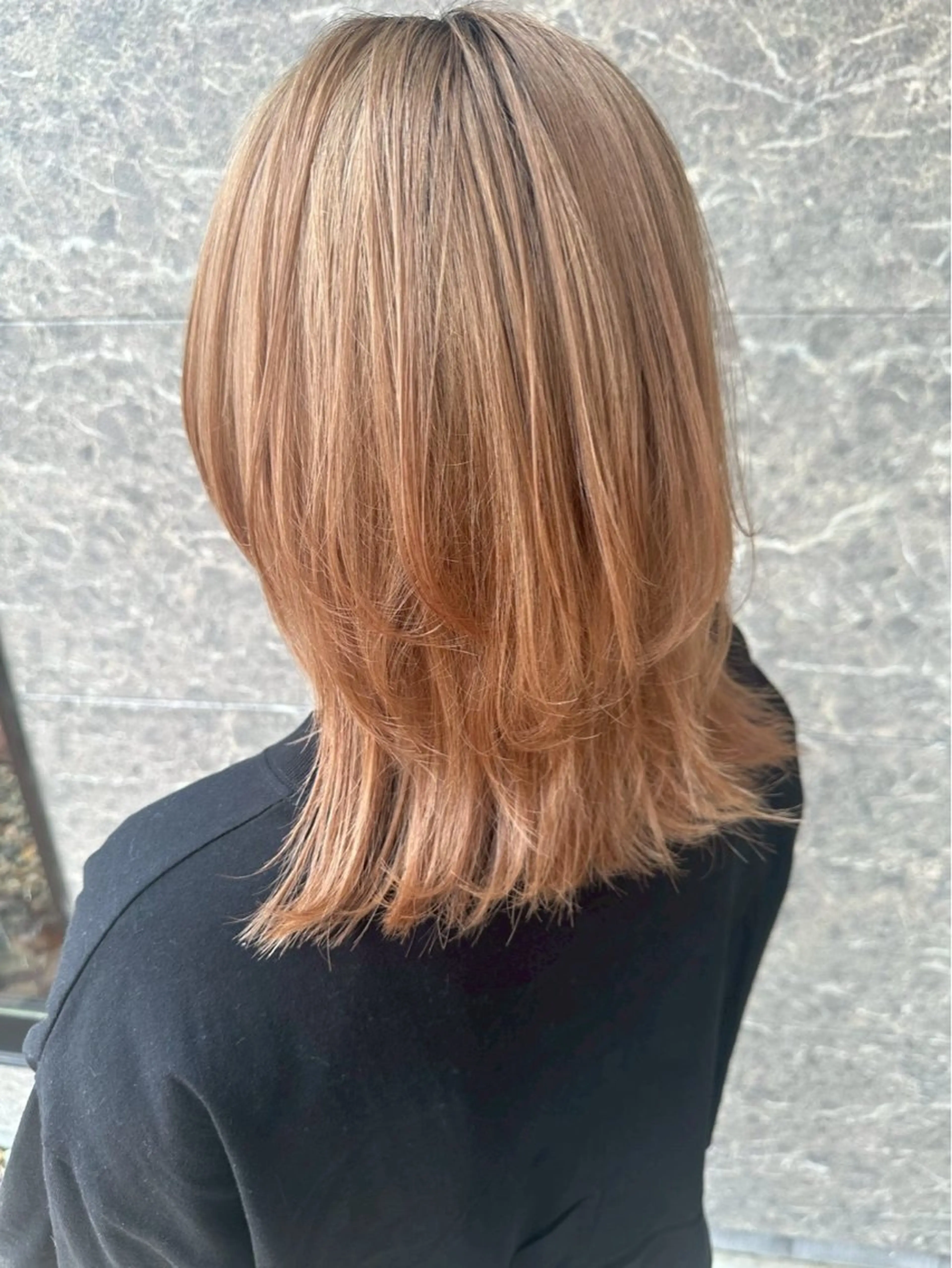 ミディアム りな/ツヤカラー/ 豊橋美容院のヘアスタイル