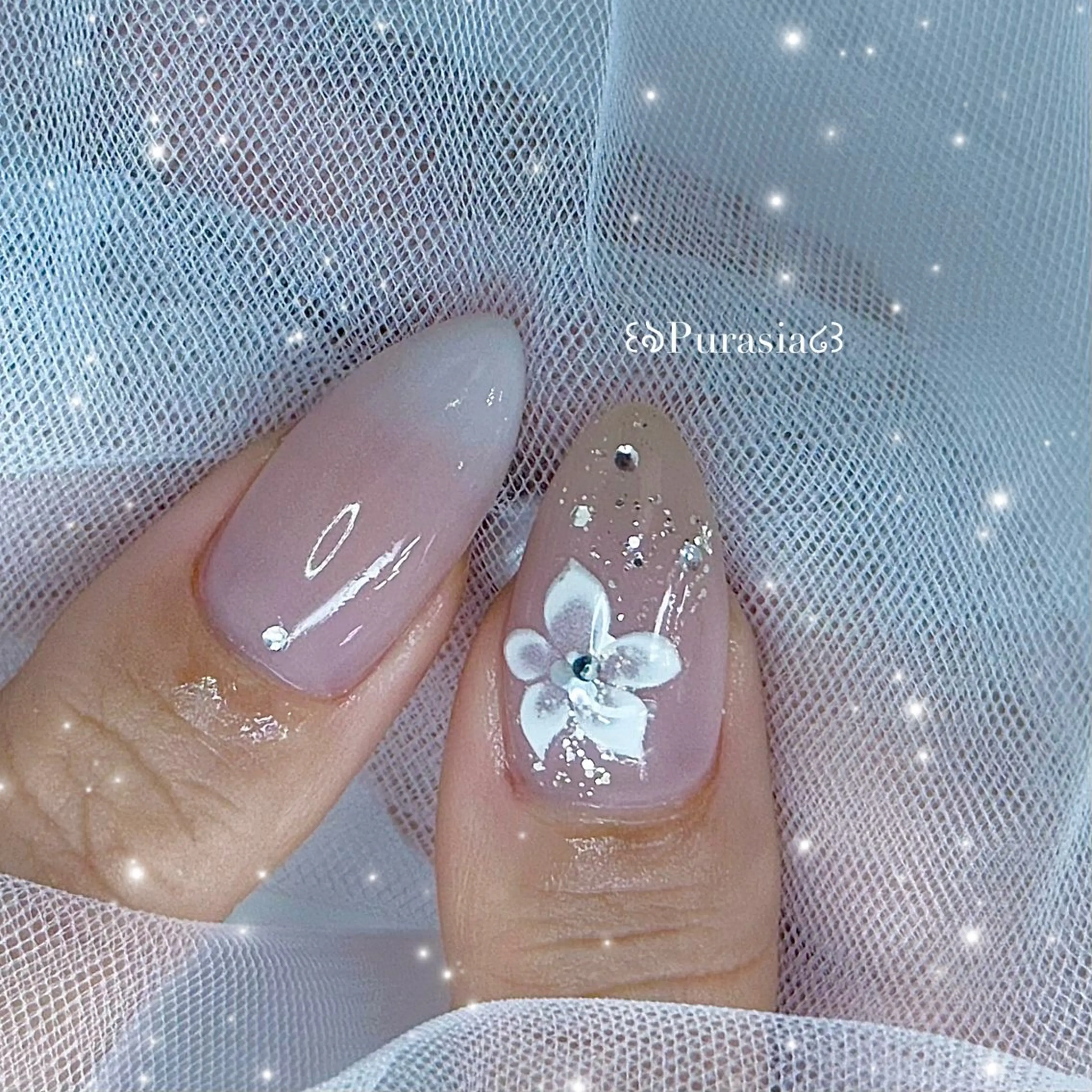 ネイル ハンドネイル Purasia高橋✧ マグ/ワンホン/地雷のネイルデザイン