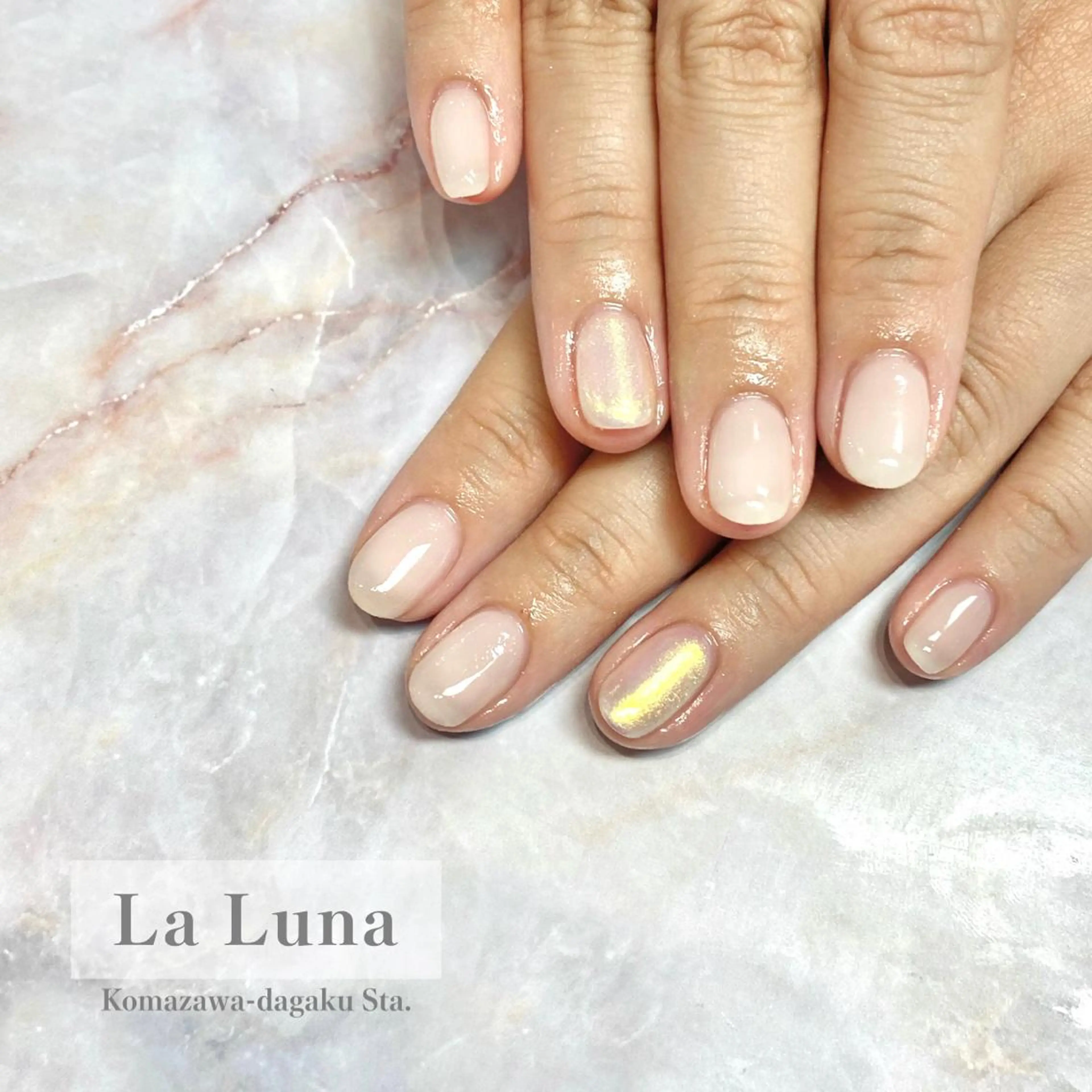 ネイル ミラーネイル ワンカラーネイル ＬａＬｕｎａ🌙 Natsukiのネイルデザイン