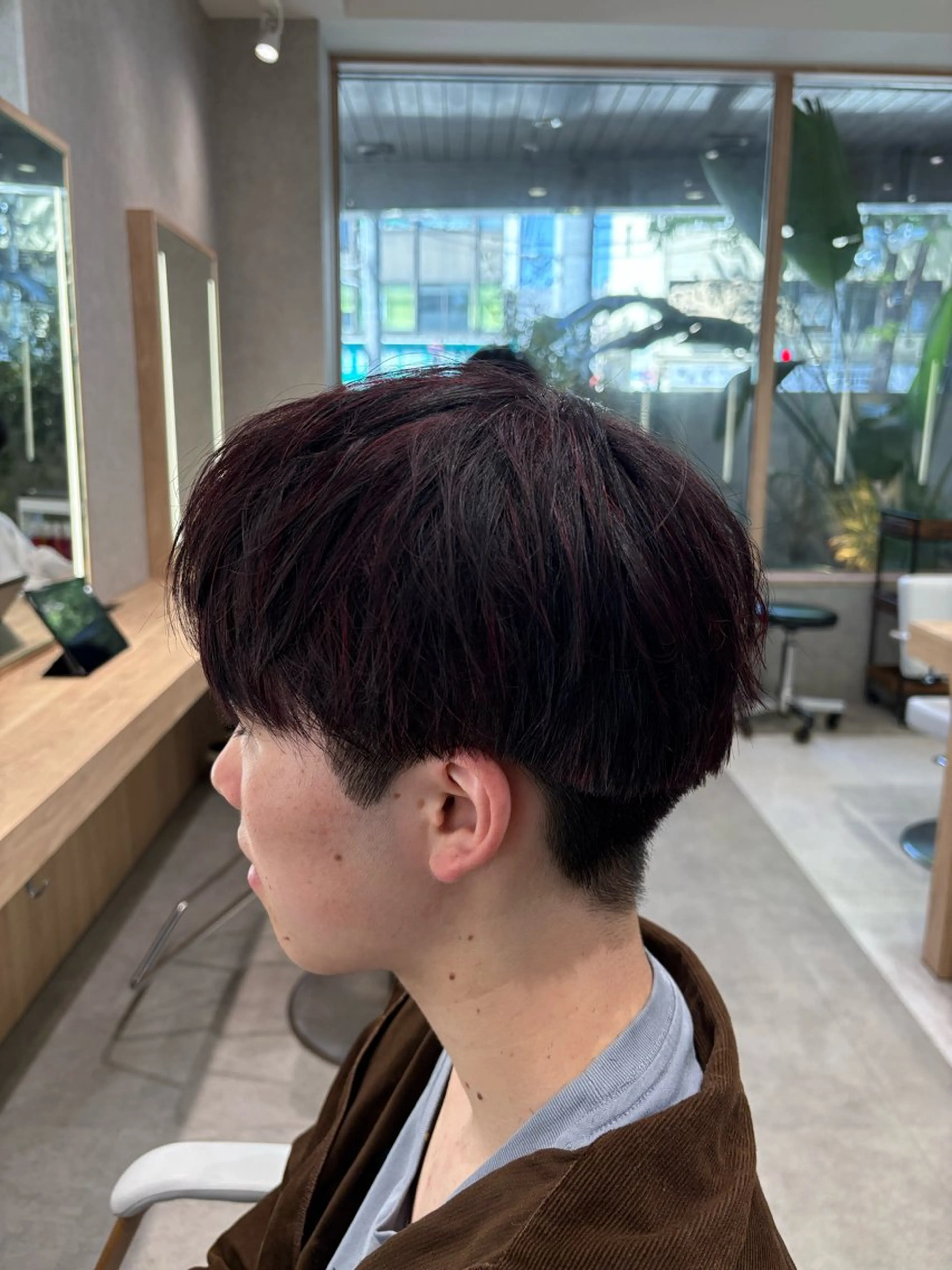 カラー メンズ カット ヘアカラー 縮毛矯正& 透明感カラー✨レオのヘアスタイル