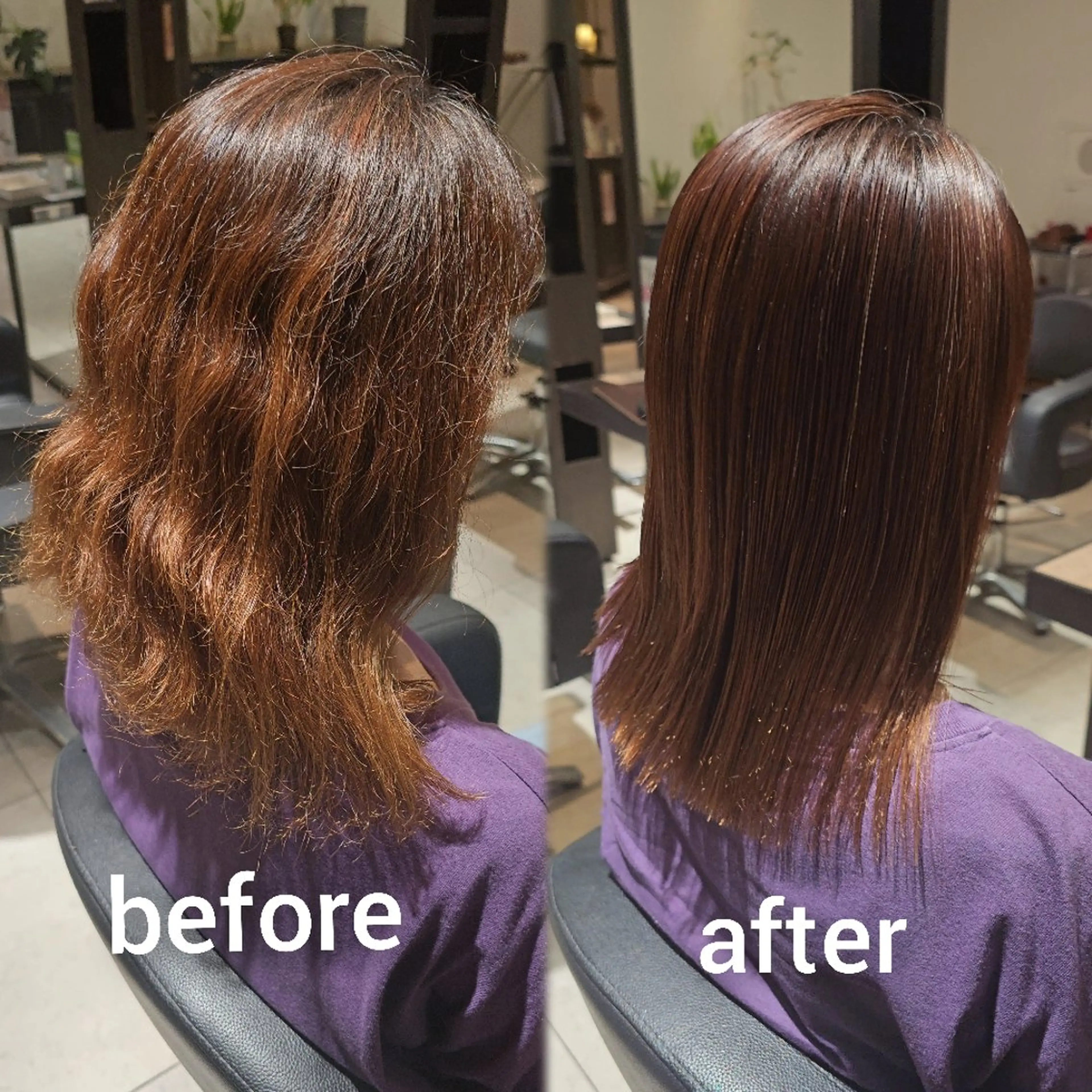 セミロング パーマ くせ毛 顔周りカット 髪質改善 似合わせカット 縮毛矯正 カット 縮毛矯正 トリートメント ヘッドスパ 【髪質改善美容師】t occa茨木篠原健太のヘアスタイル