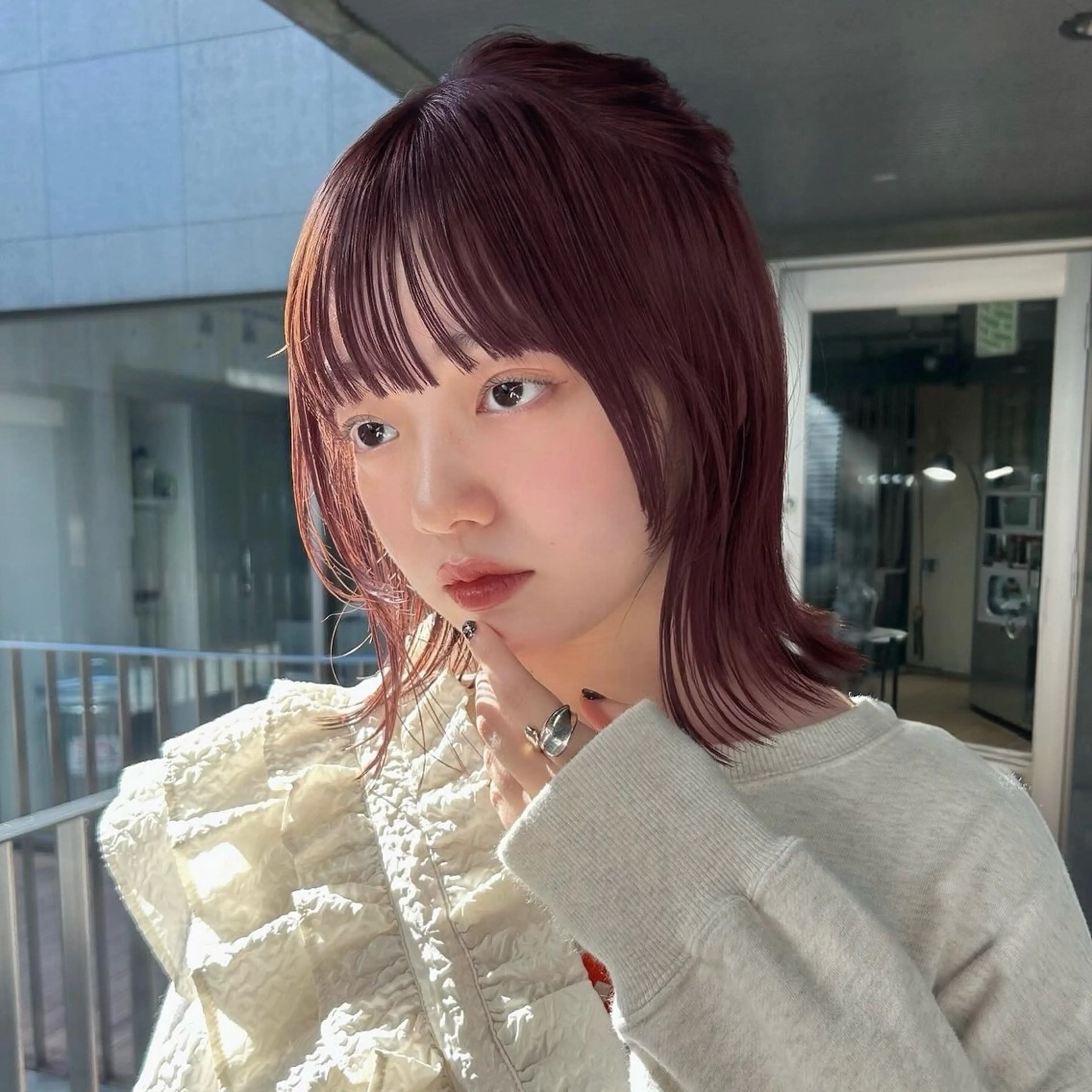 ショート 顔まわりレイヤー レイヤーカット カット トリートメント 🌸透明感/レイヤー / 栗林 彩🌸のヘアスタイル