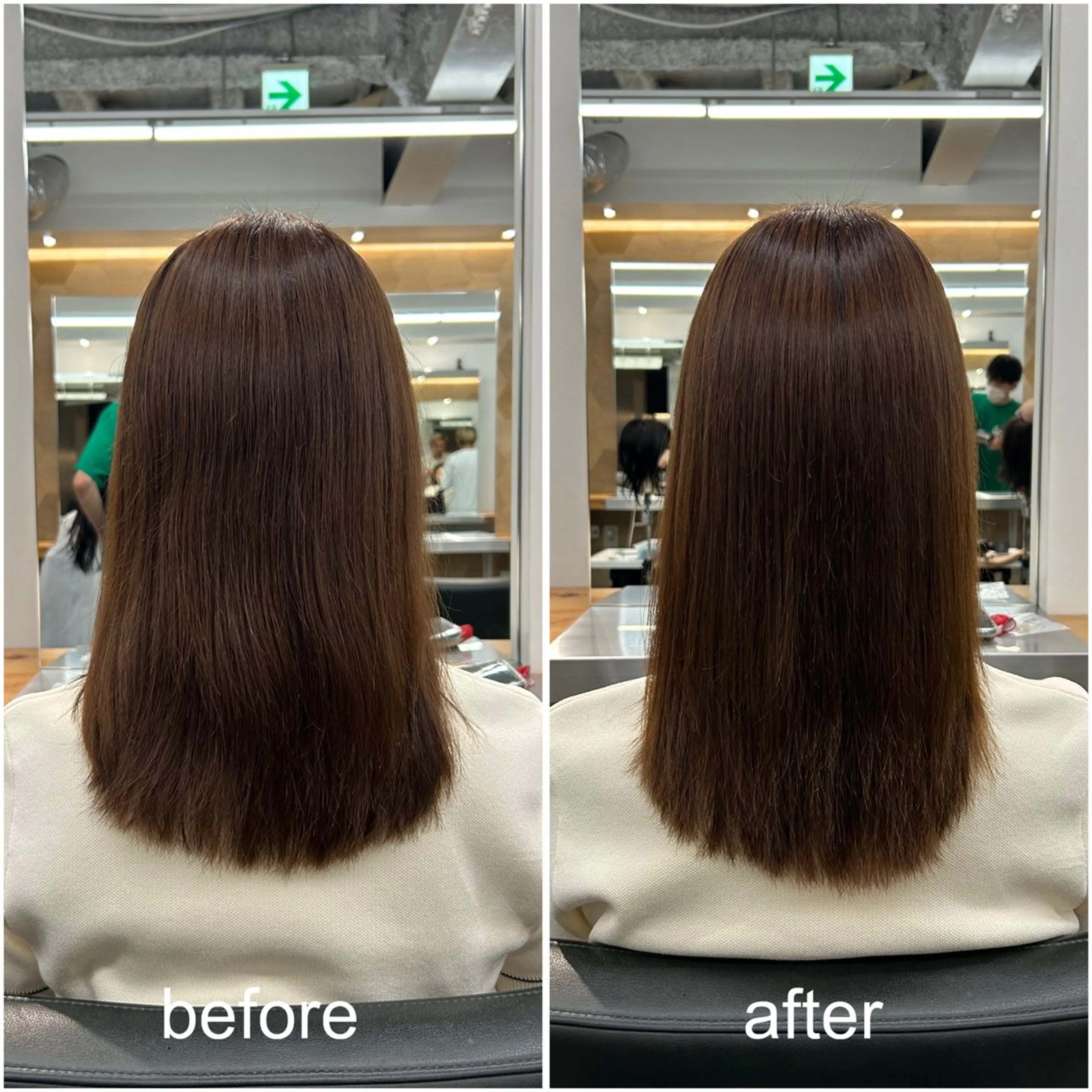 セミロング パーマ 縮毛矯正 森珀斗/表参道 /ショート/ボブのヘアスタイル