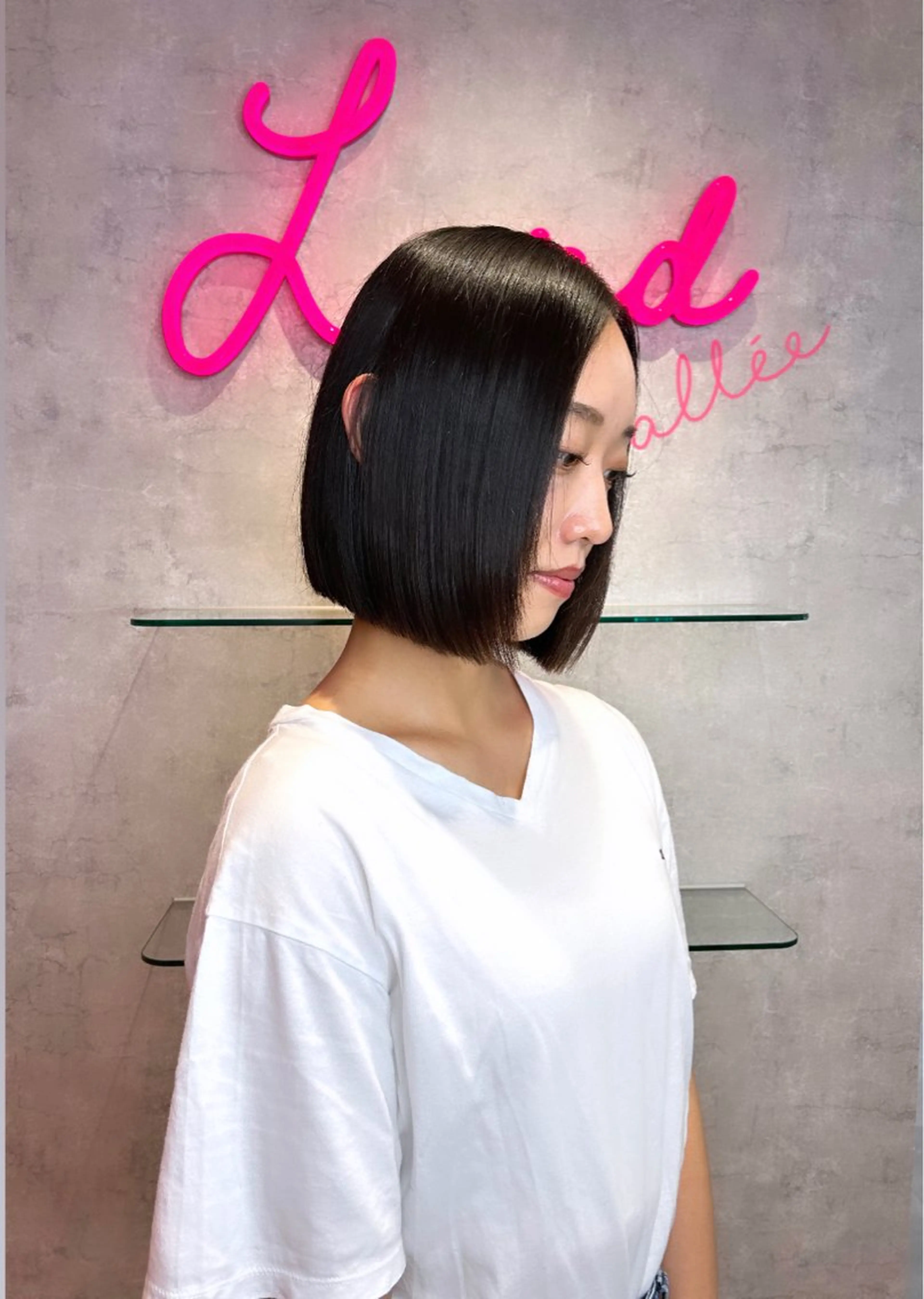 莉乃/縮毛矯正/髪質 改善/艶カラーのヘアスタイル