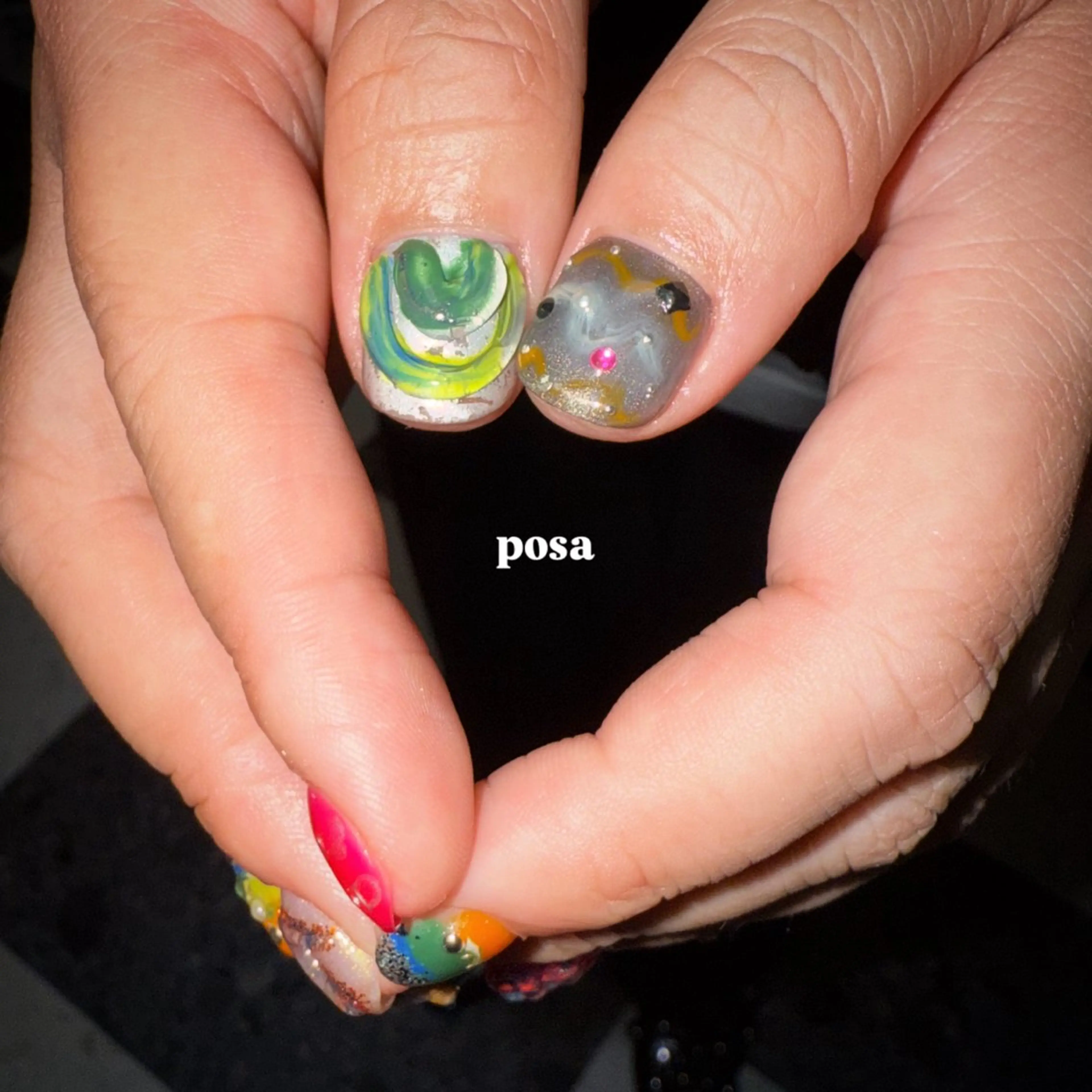 ネイル ニュアンスネイル シンプルネイル ハンドネイル posa nail モエミのネイルデザイン