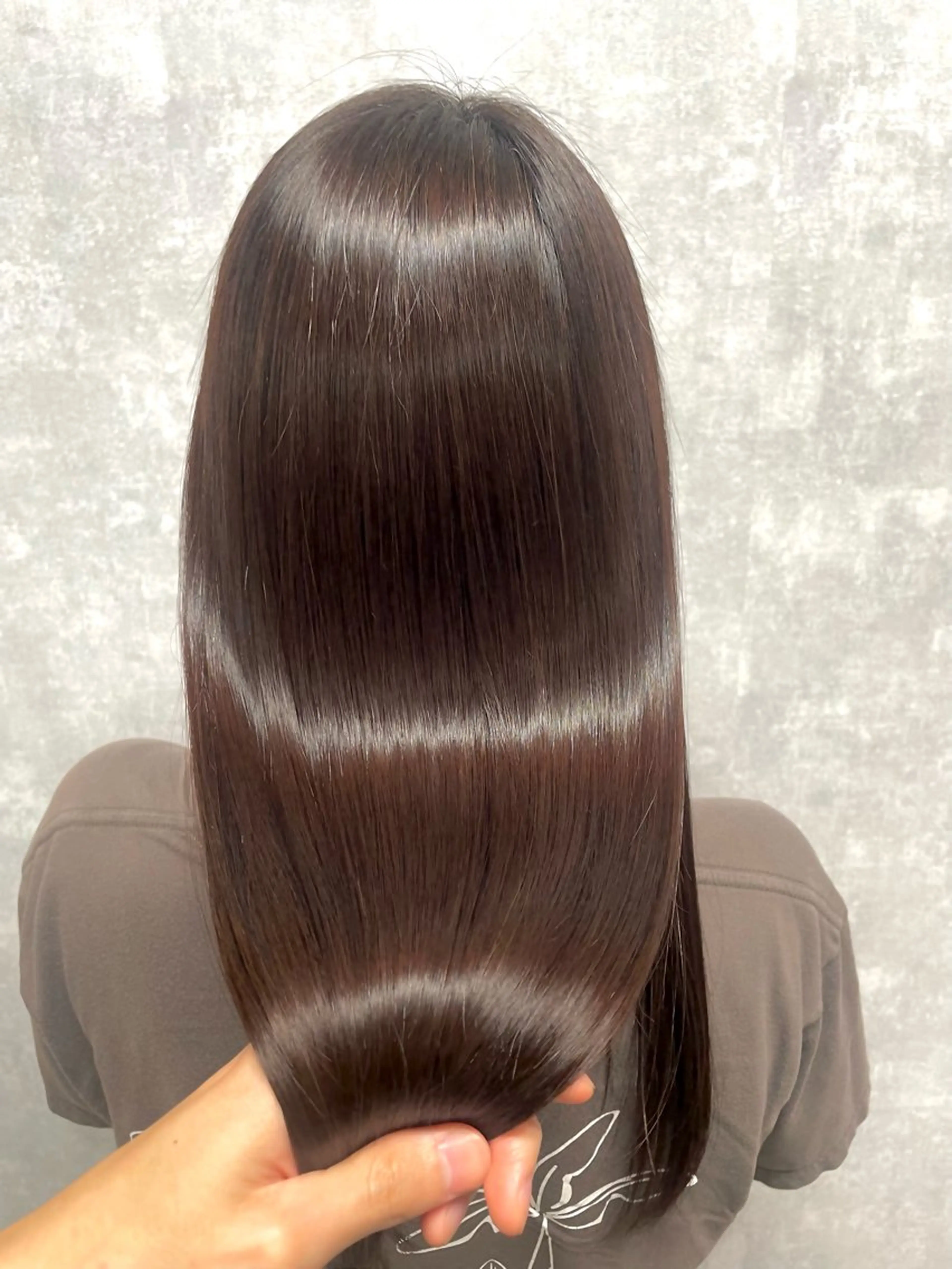 セミロング カット 縮毛矯正 トリートメント Shutter RYOのヘアスタイル