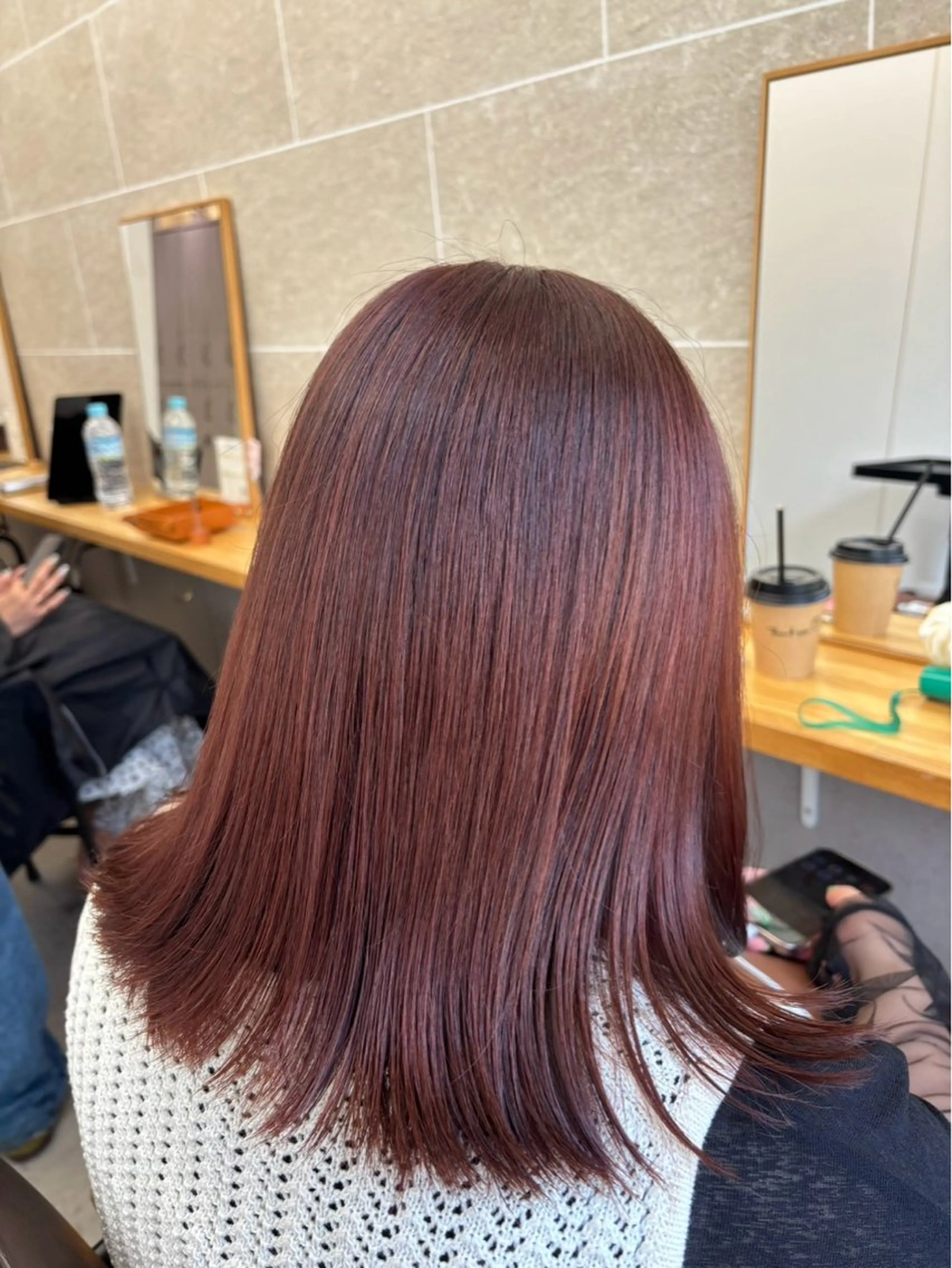 ミディアム さ なのヘアスタイル