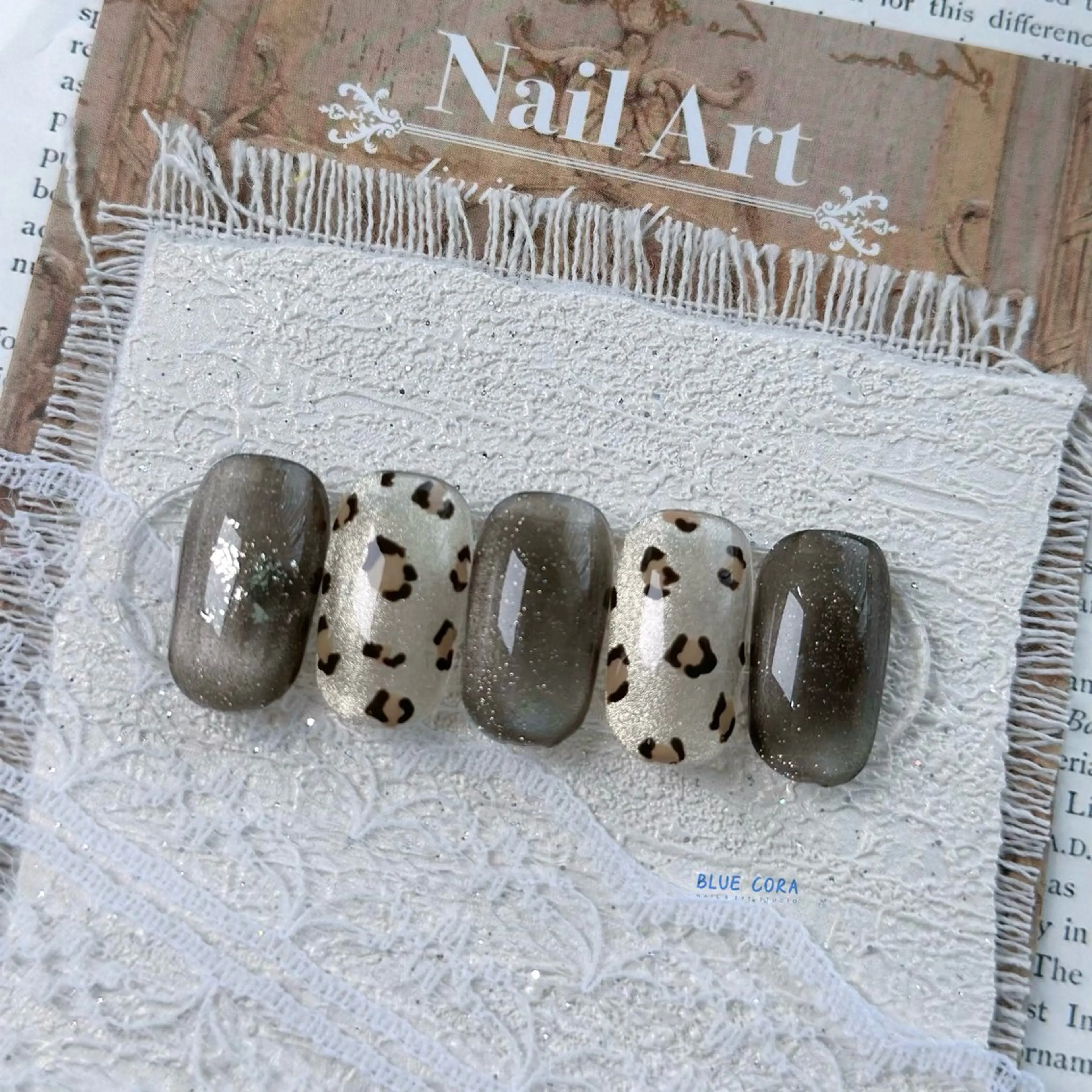 ネイル マグネットネイル マットネイル ハンドネイル ハンドケア BLUE CORAのネイルデザイン