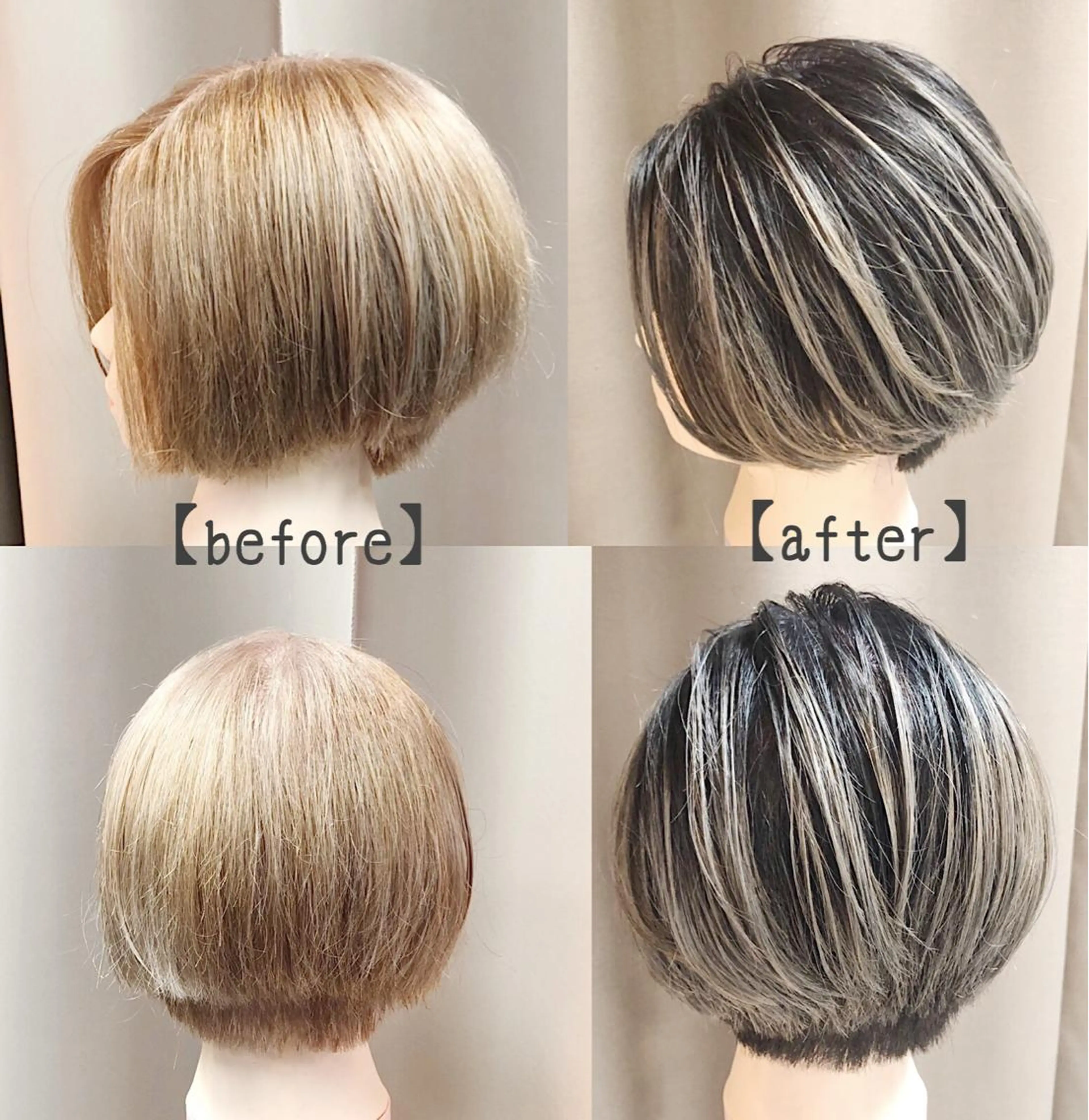 ショート カラー ケアブリーチ /髪質 改善/古橋圭史郎のヘアスタイル