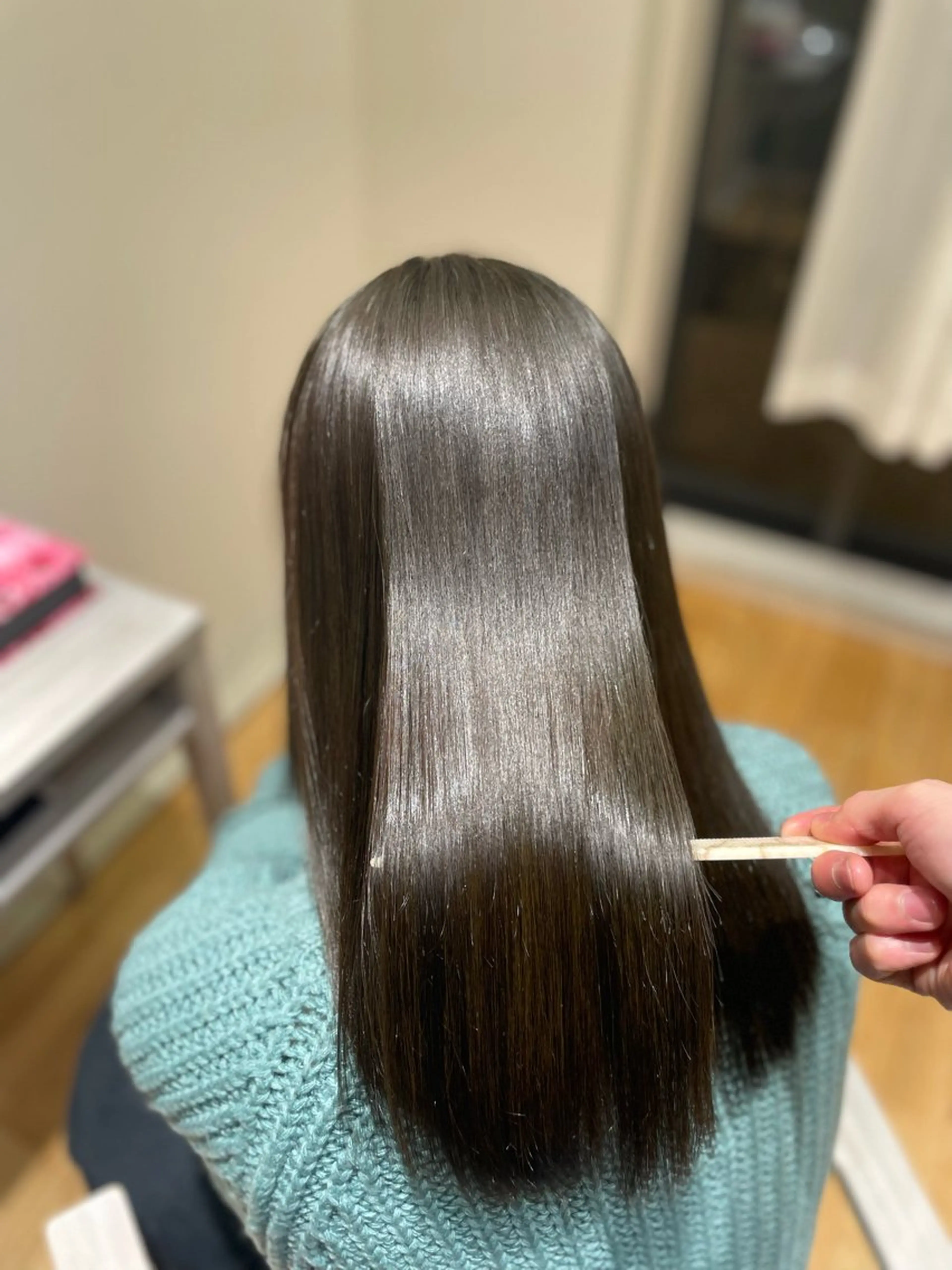 ロング 縮毛矯正 unique RINNEのヘアスタイル