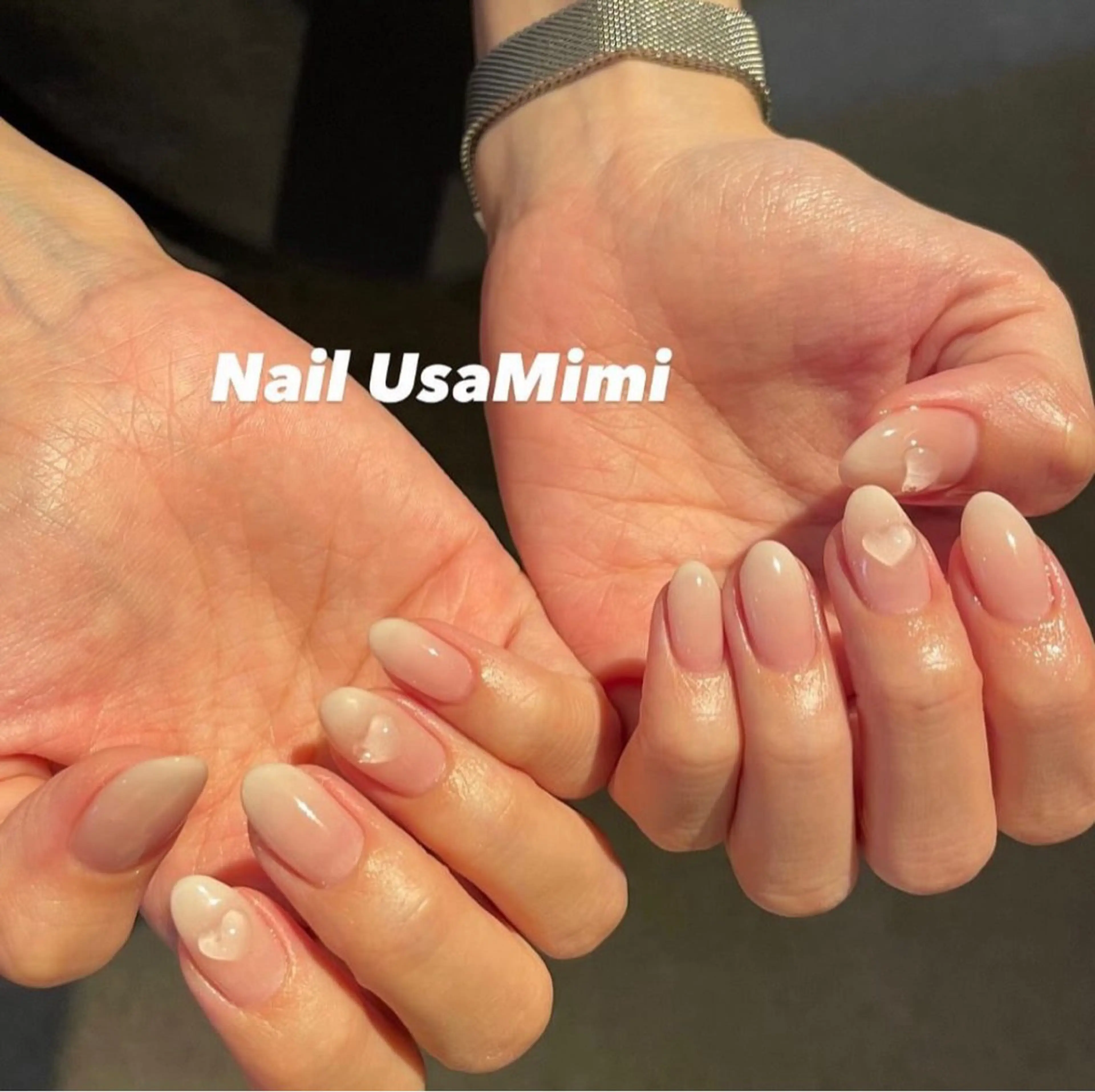 ネイル ジェルネイル 韓国ネイル マグネットネイル 持ち込み ワンカラーネイル 本町NailUsa Mimi RIKOのネイルデザイン