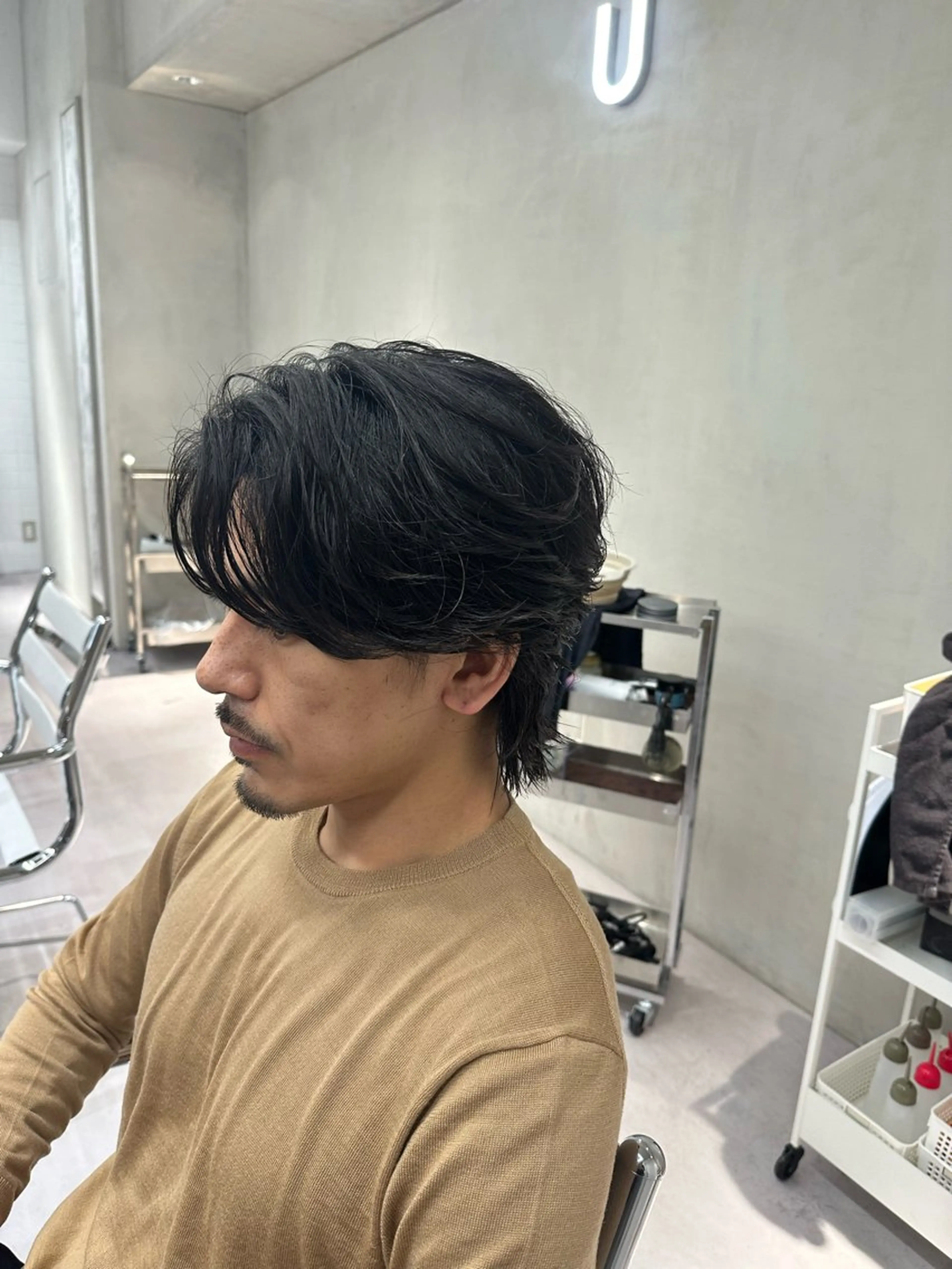 ミディアム パーマ メンズ 丸山飛鳥/アメカジ /パーマ/渋谷/のヘアスタイル