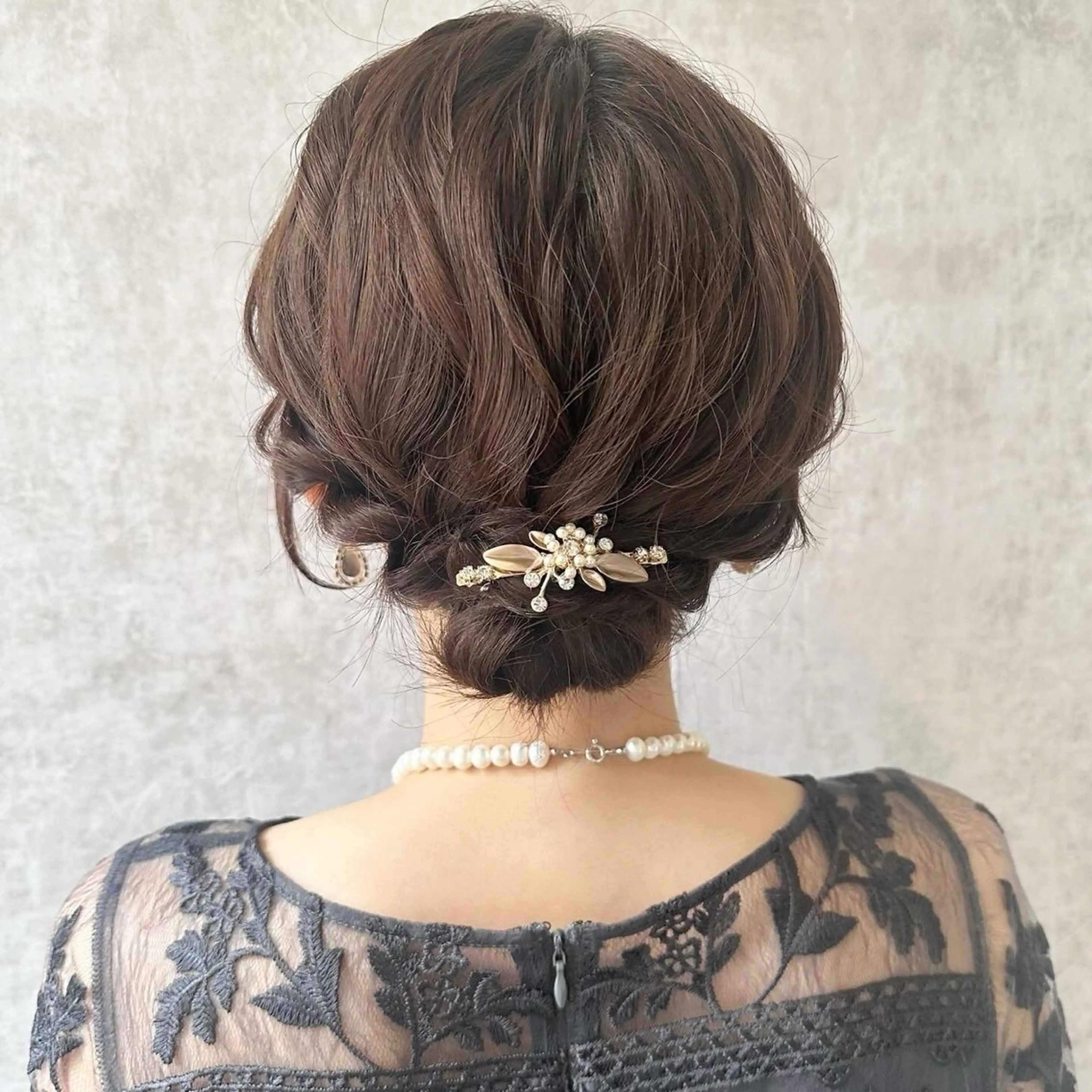 セミロング ヘアアレンジ 暖色カラー❤️横浜 エクステらん🦖のヘアスタイル