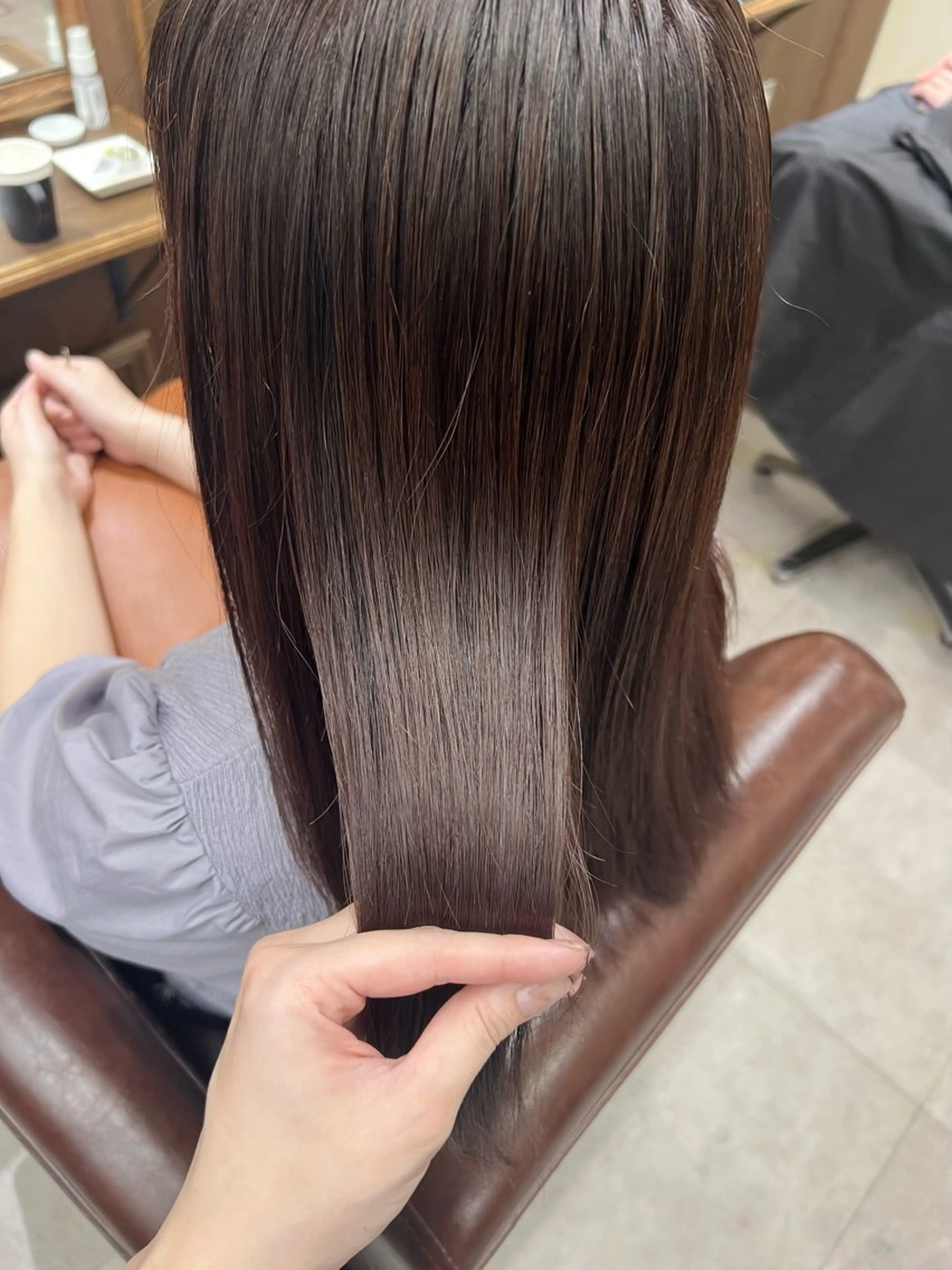 ロング 美髪矯正/艶髪 CLUTCH田中海琴のヘアスタイル