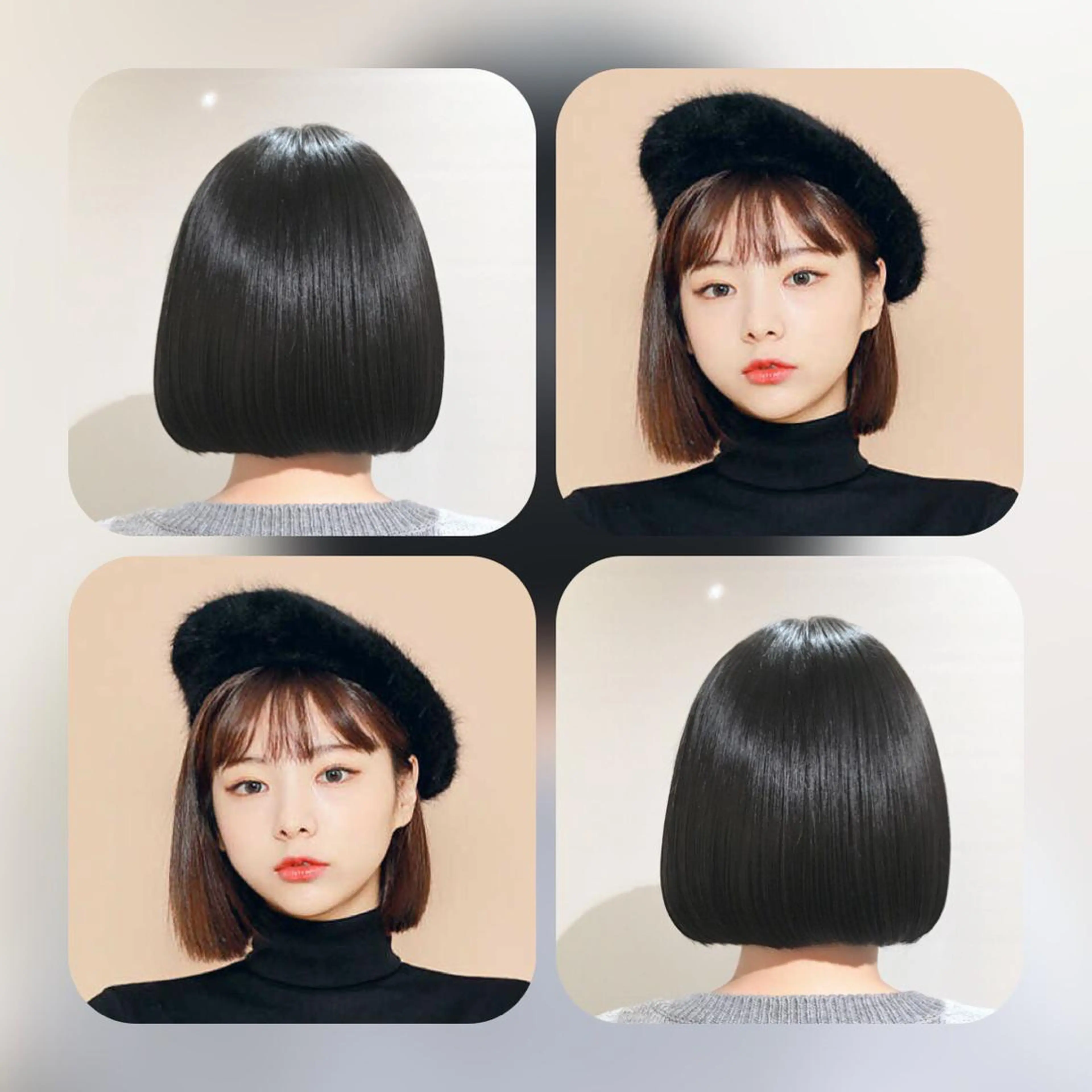 ショート ヘアアレンジ ハーフアップ カット As hair所属・柔らか垢抜けｶﾗｰと ｶｯﾄ🫧ASUKAのヘアスタイル