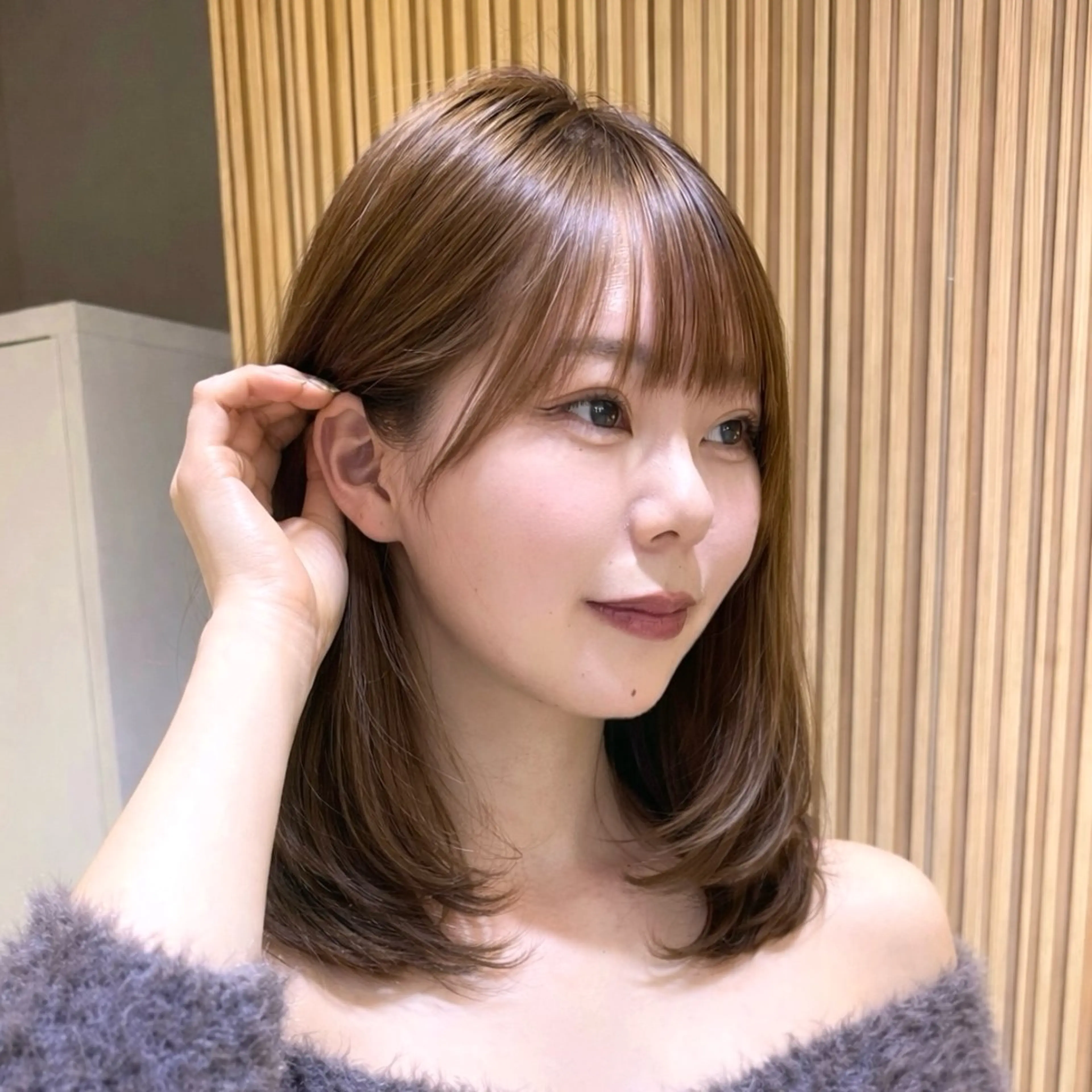 ミディアム カット トリートメント わたる /ボブ/ミディアムのヘアスタイル