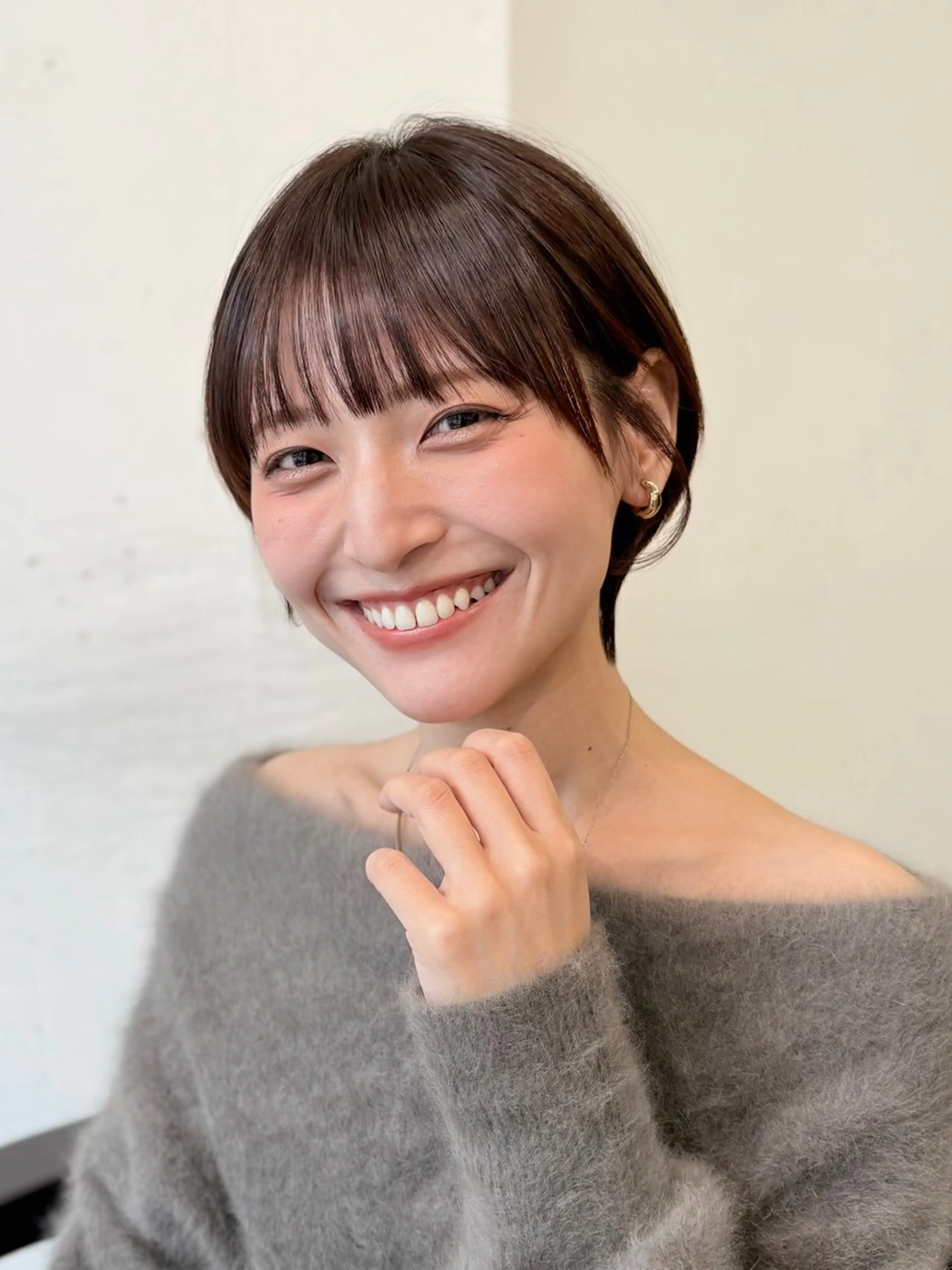 ショート カラー 丸みショート ショートヘア 小顔カット カット ヘアカラー トリートメント ハイライト/ショート /ボブ/RYOHEIのヘアスタイル