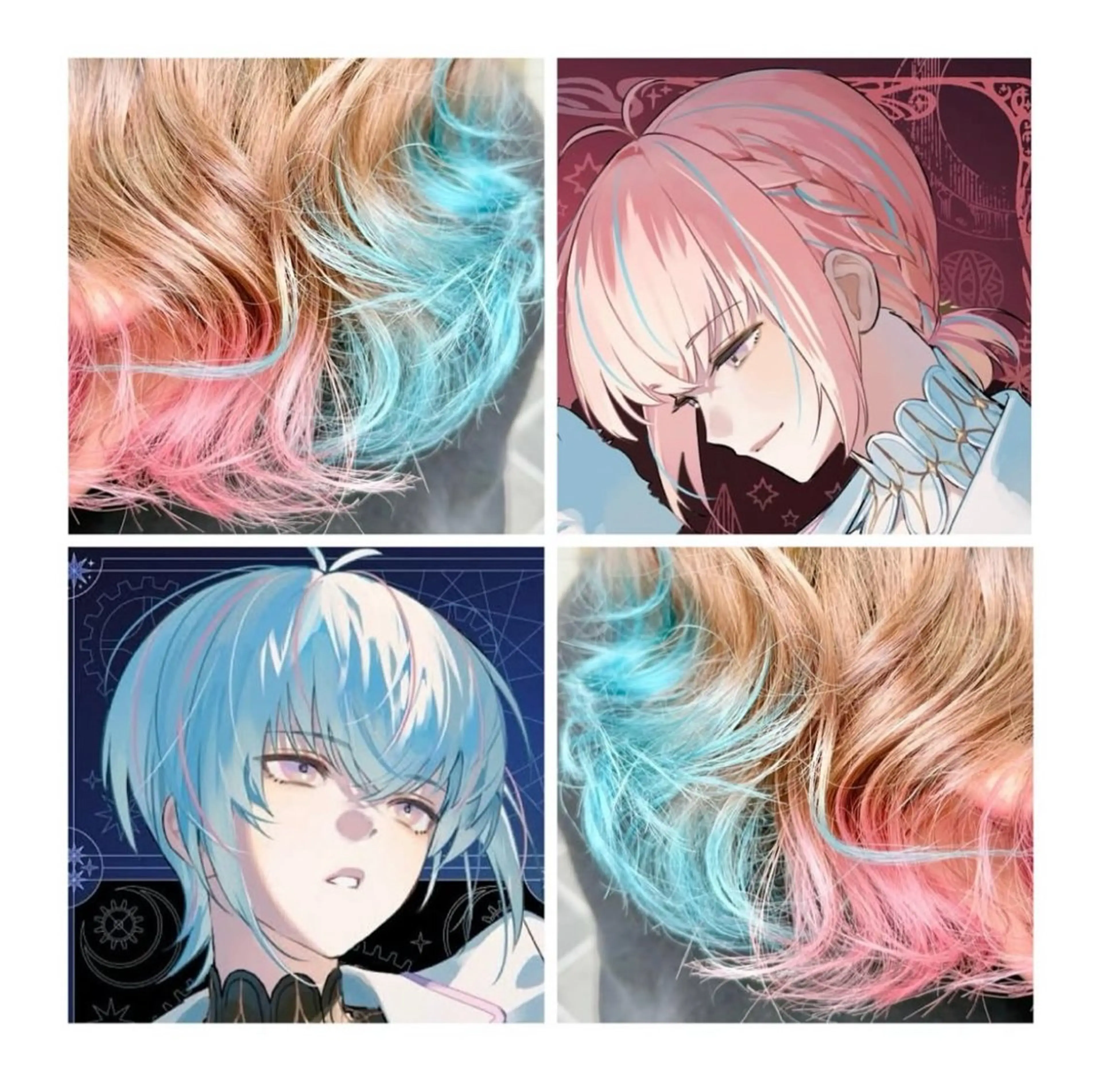 ミディアム カラー ブリーチ ヘアカラー TSUNO🦖 派手髪/オタク美容師のヘアスタイル