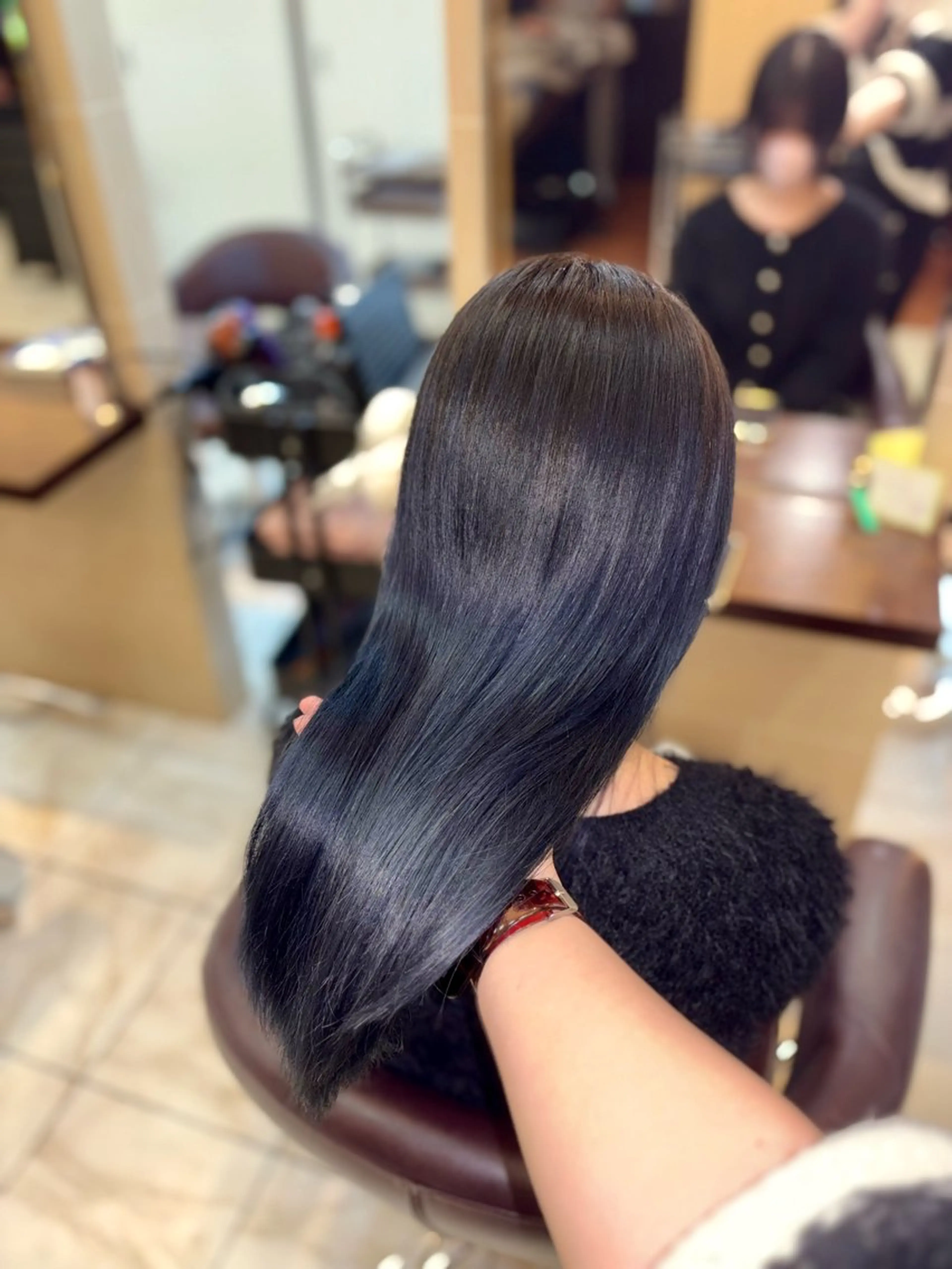 ロング カラー ヘアカラー トリートメント 🎀透明感カラー 🐈ナズナのヘアスタイル