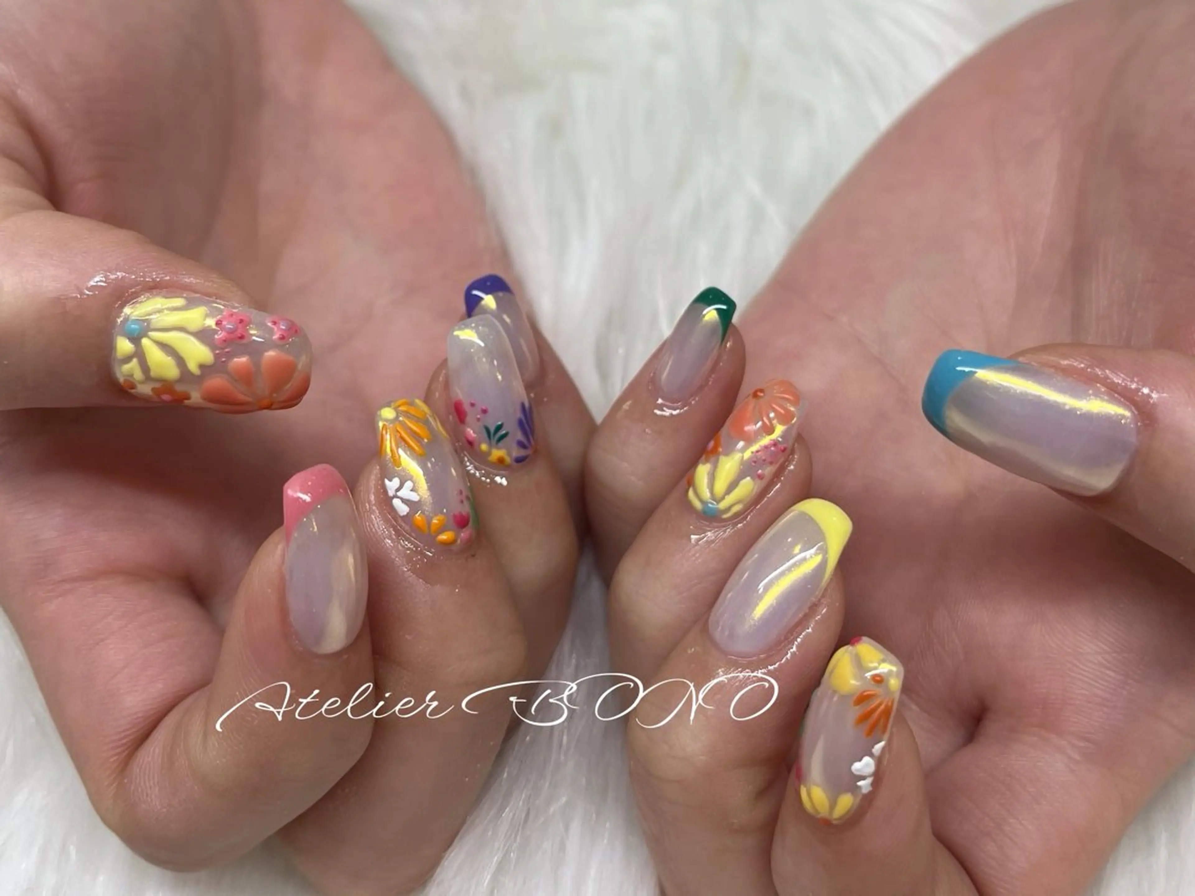 ミディアム nail salon アトリエBONOのネイルデザイン