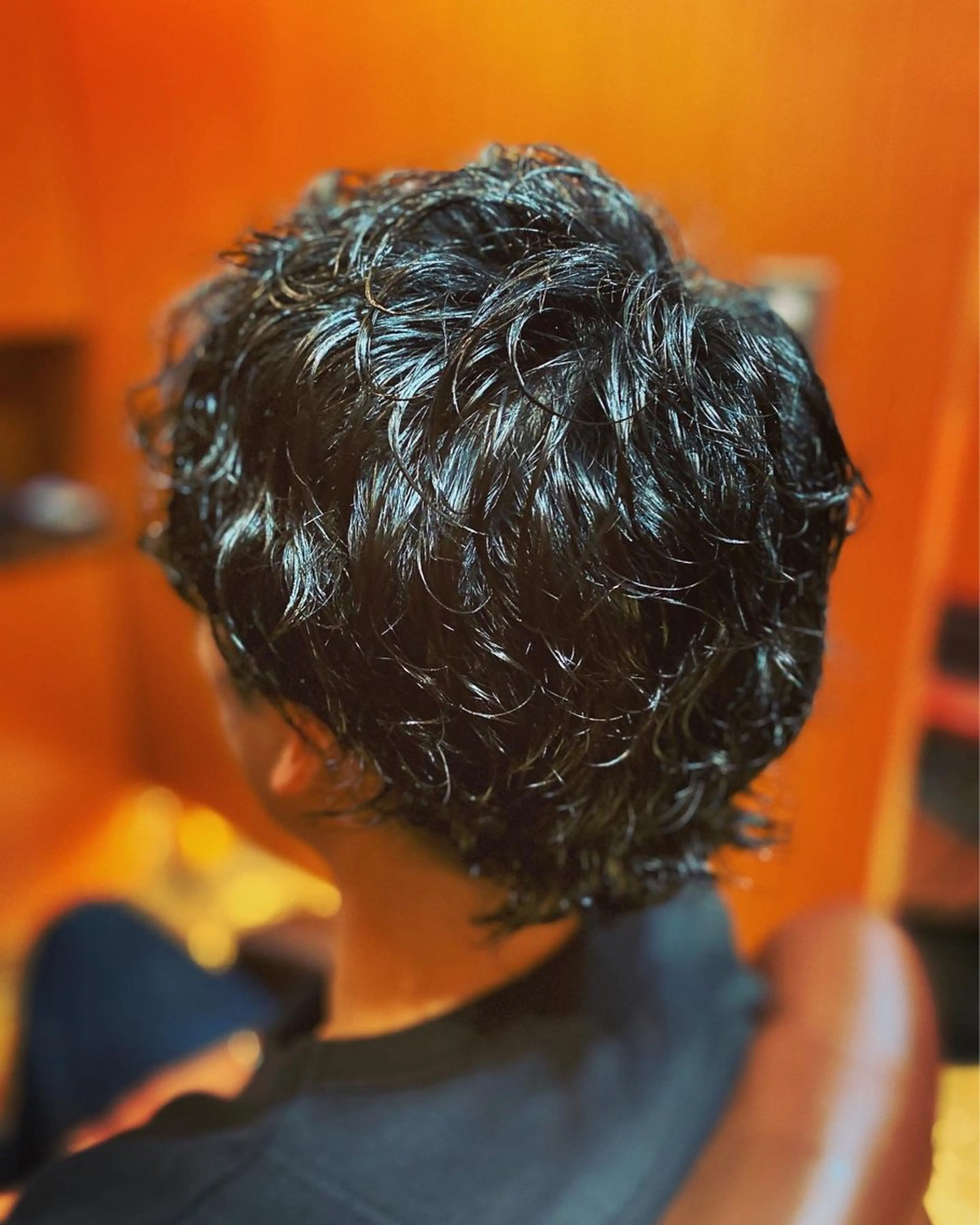 ミディアム ミディアムパーマ 北川 竜也のヘアスタイル