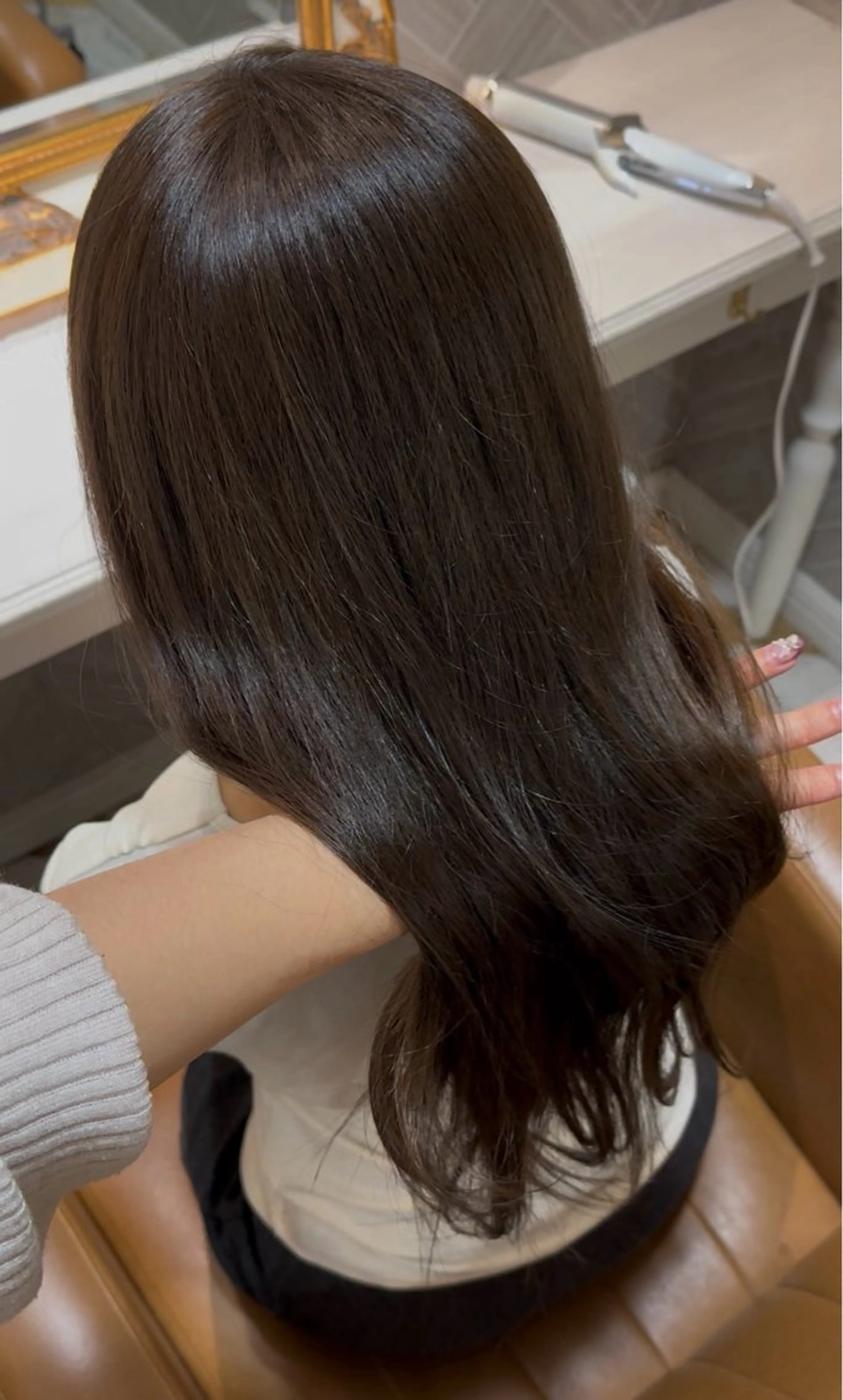 ロング ヘアカラー トリートメント レイヤー/顔周り /ボブ/銀座/サラのヘアスタイル