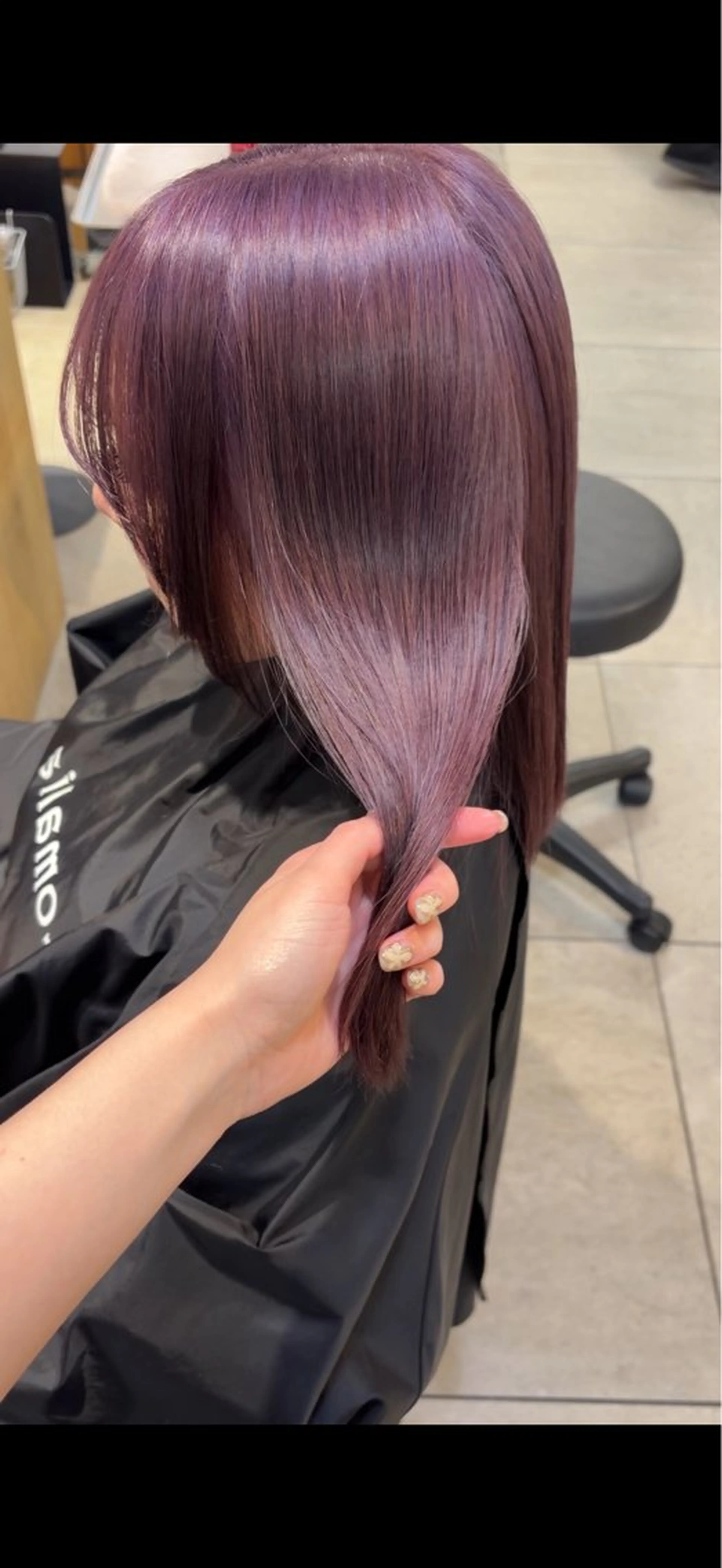 ミディアム カラー カット ヘアカラー トリートメント じゅわっと暖色カラー 🍊Moemiのヘアスタイル