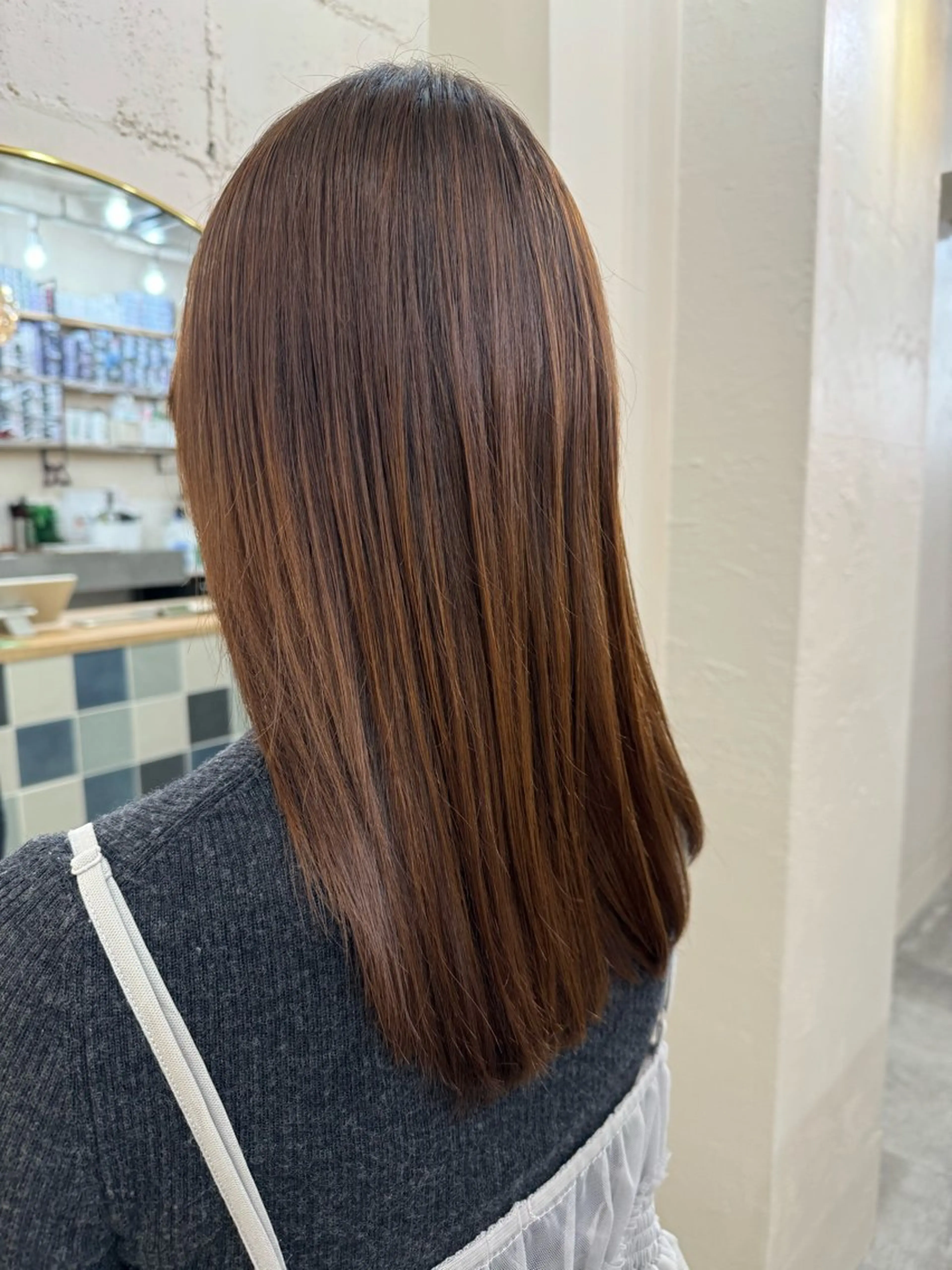 カット 縮毛矯正 LoRE hair 四条河原町　西尾友里のヘアスタイル