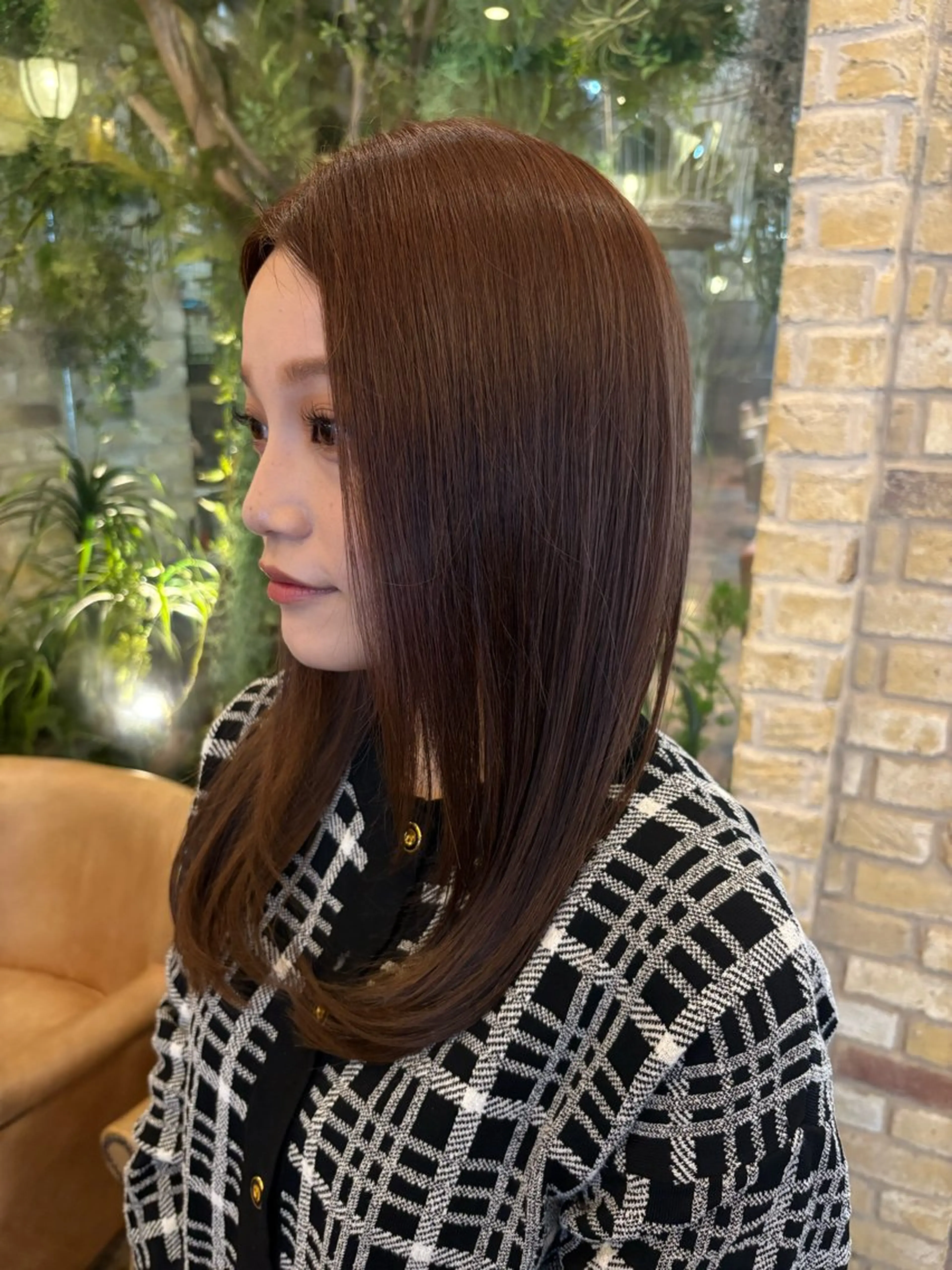 セミロング 髪質改善 トリートメント トリートメント monan新宿店所属・新宿/髪質改善✨ 透明感カラー/須田のヘアスタイル