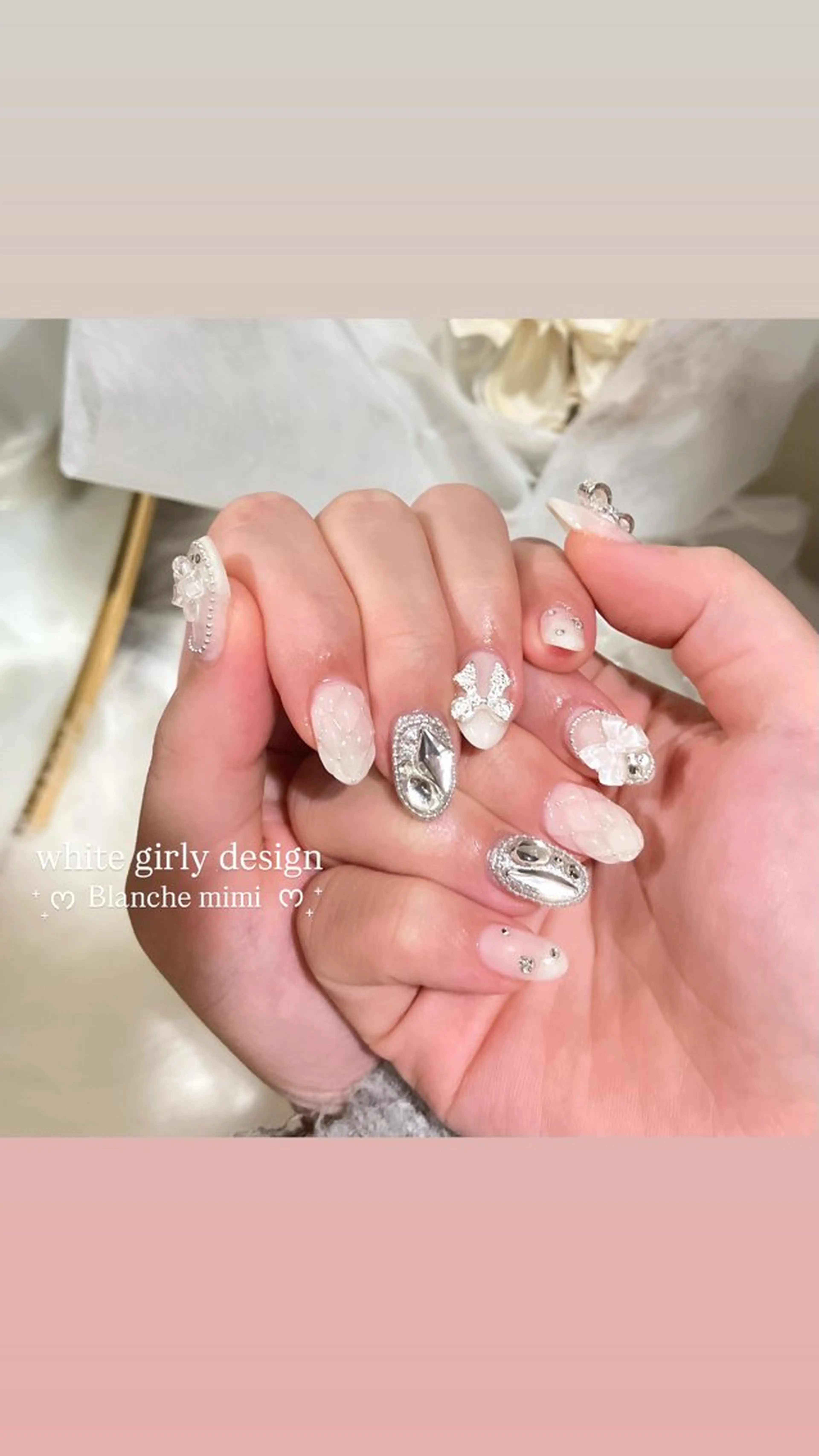 ネイル ハンドネイル Blanche mimi.u_aのネイルデザイン