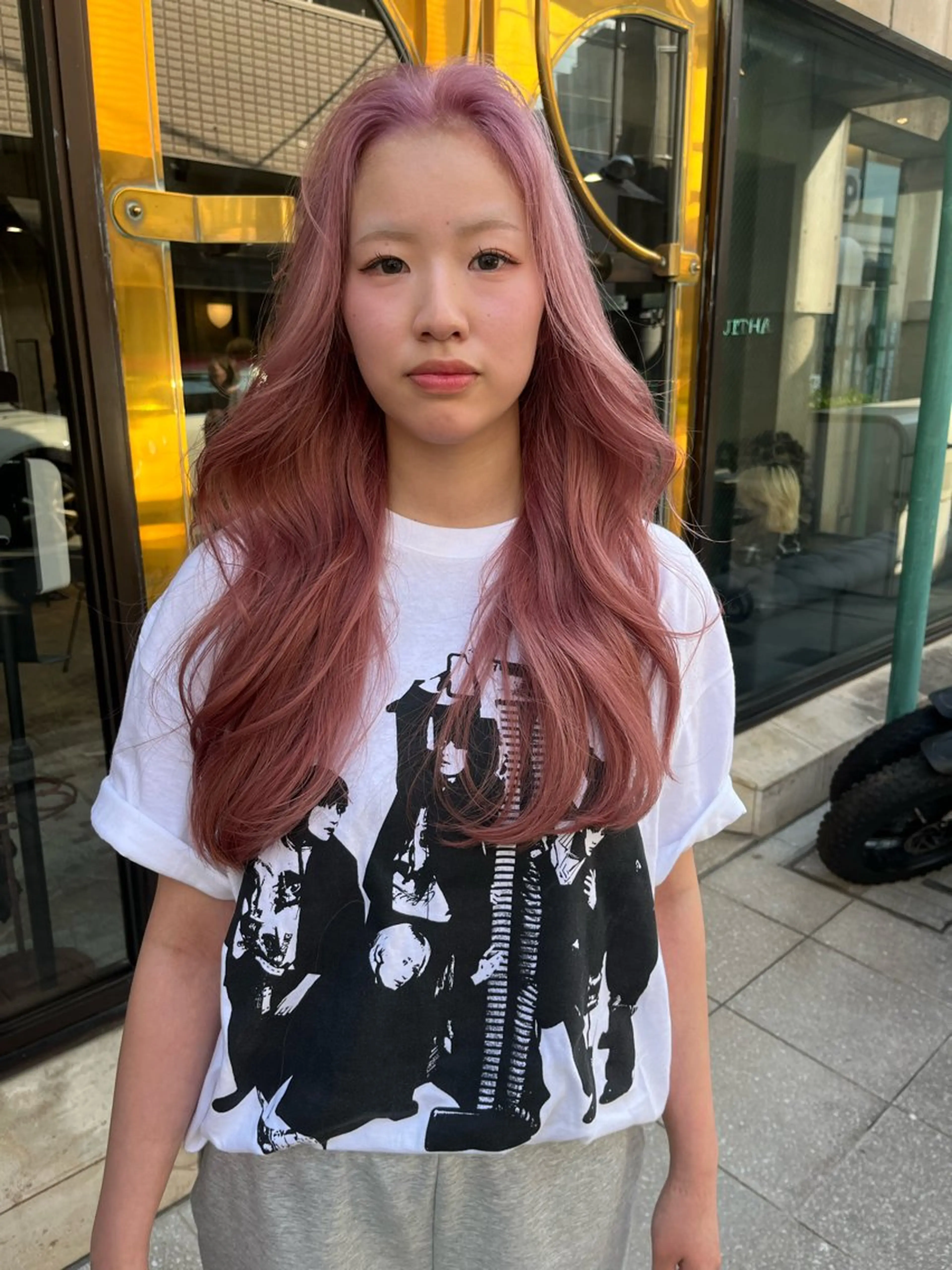 ロング カラー ヘアアレンジ ヘアカラー トリートメント ハイトーン/美髪矯正 🍃大江拓実のヘアスタイル