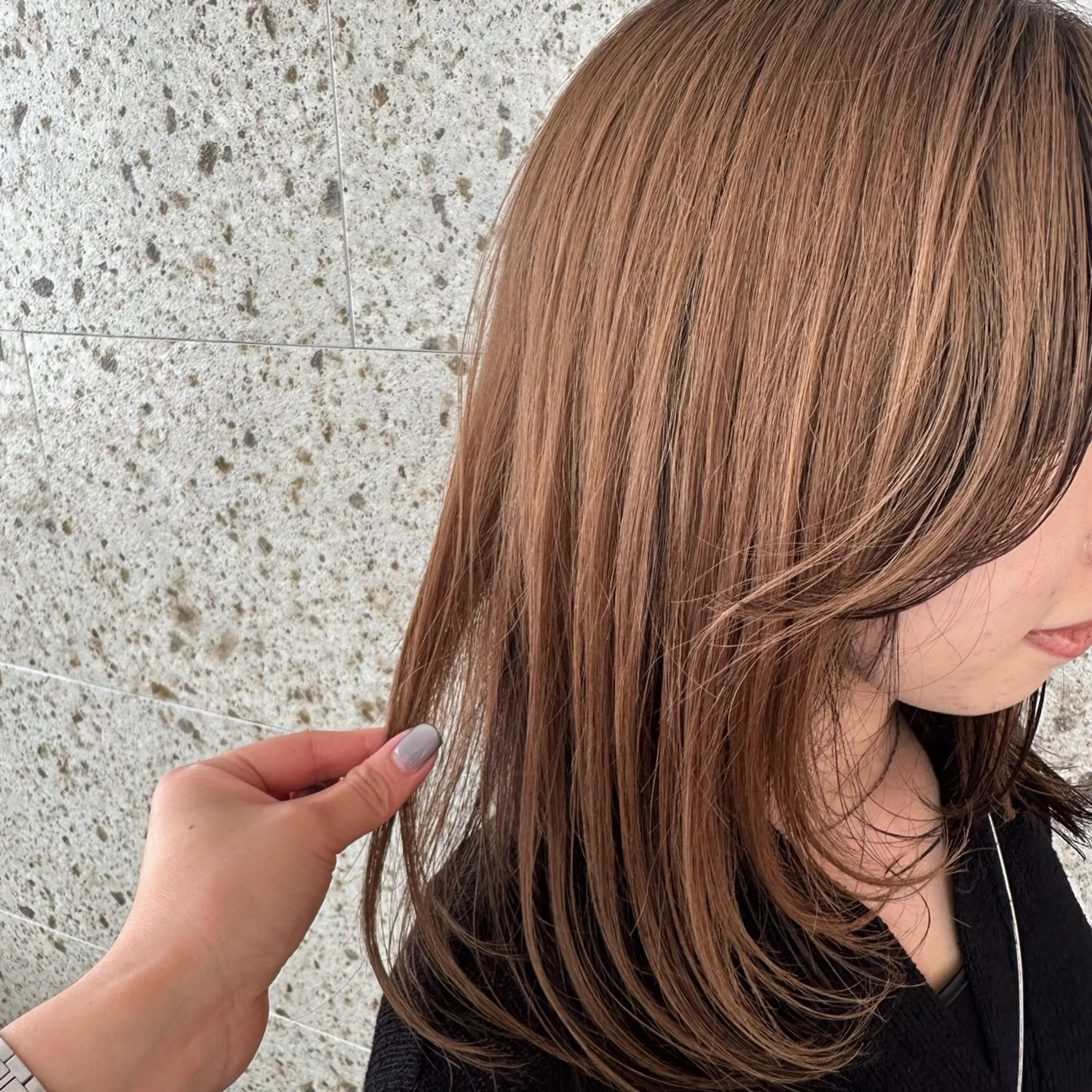 ミディアム カラー レイヤーカット 🌷韓国ヘア🌷 sunc🌷AMIのヘアスタイル