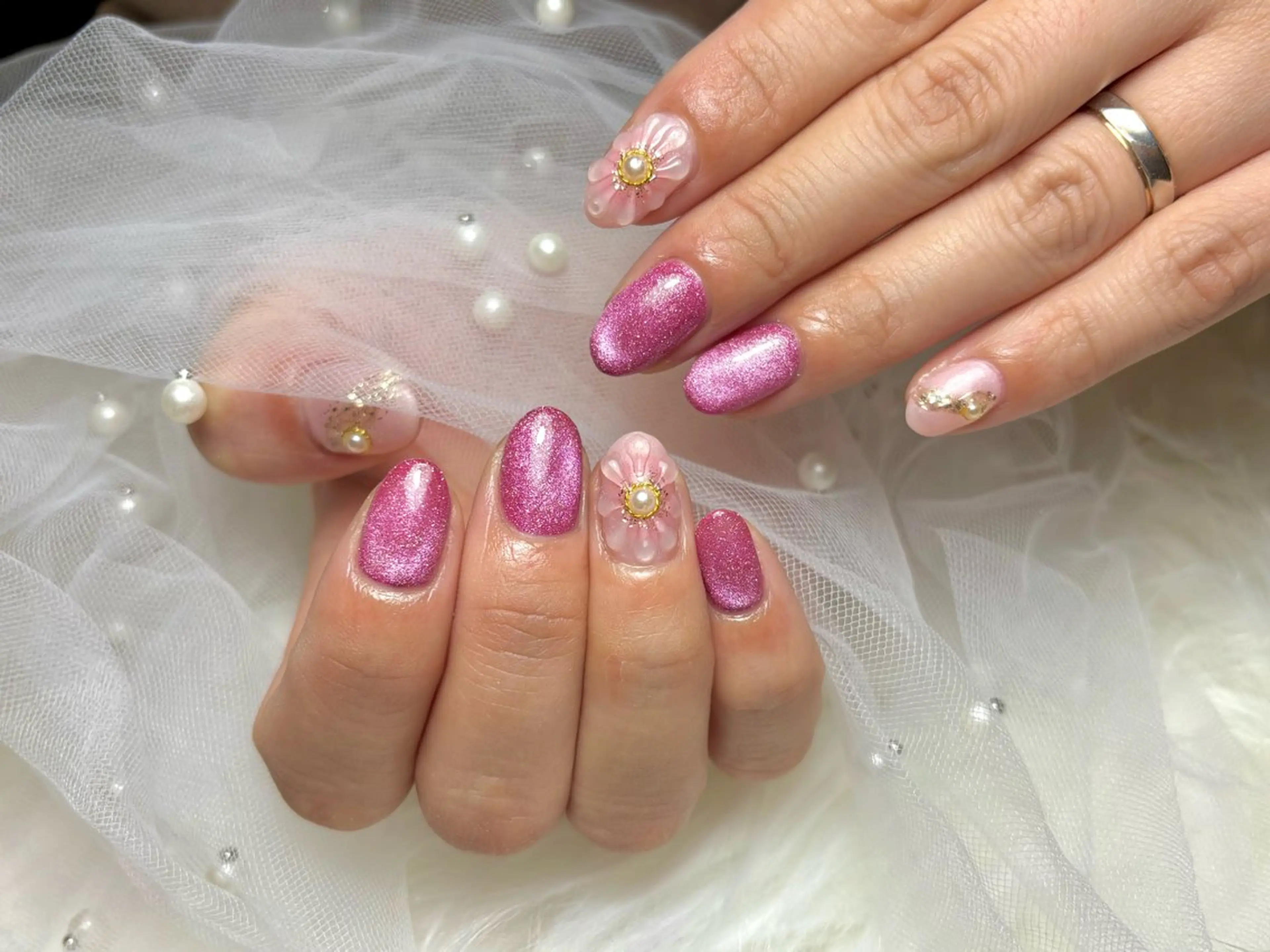 ネイル アートネイル フラッシュネイル jewel nailのネイルデザイン