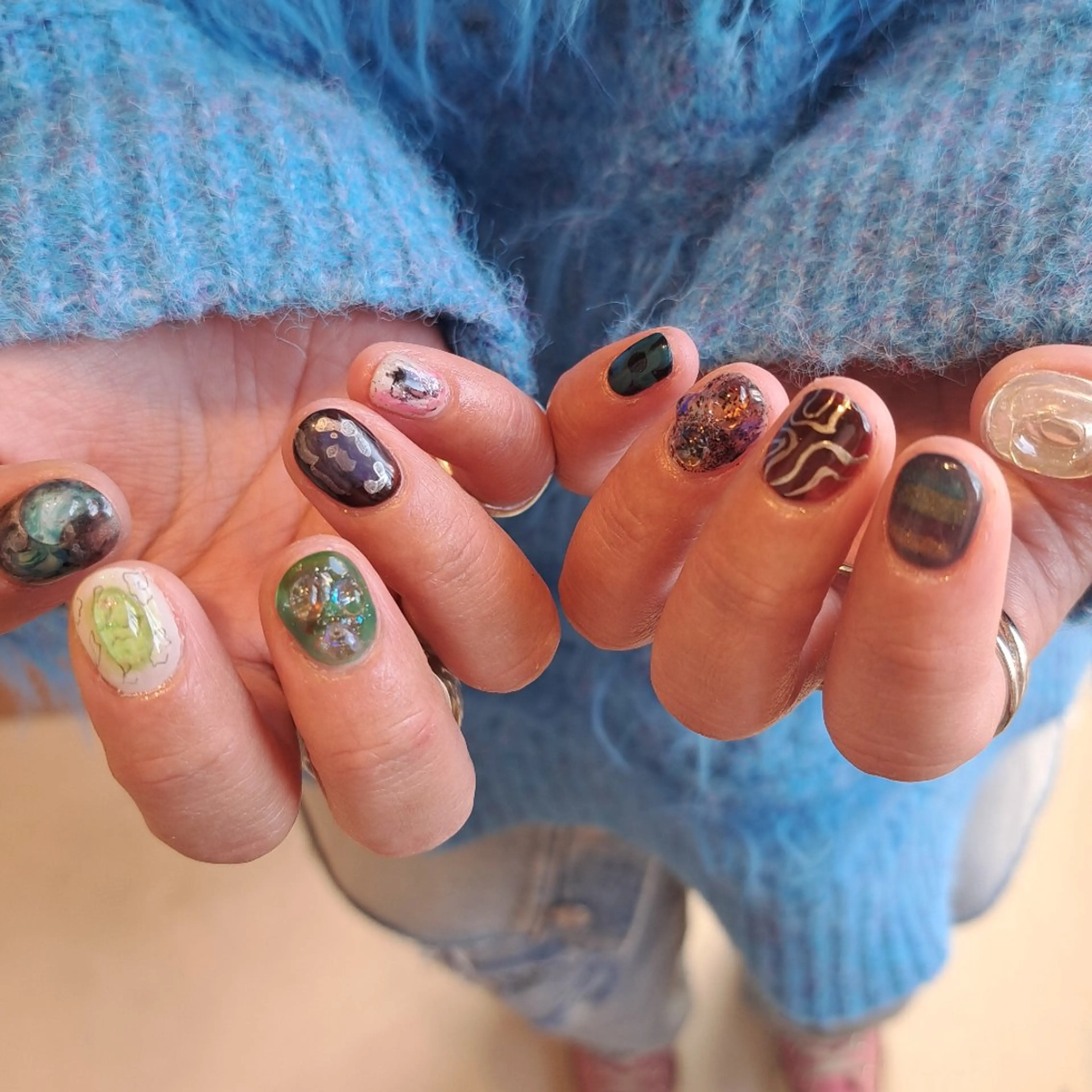 ネイル アートネイル ジェルネイル 持ち込み ぷっくりネイル Nail mood デザイン持ち込みokのネイルデザイン