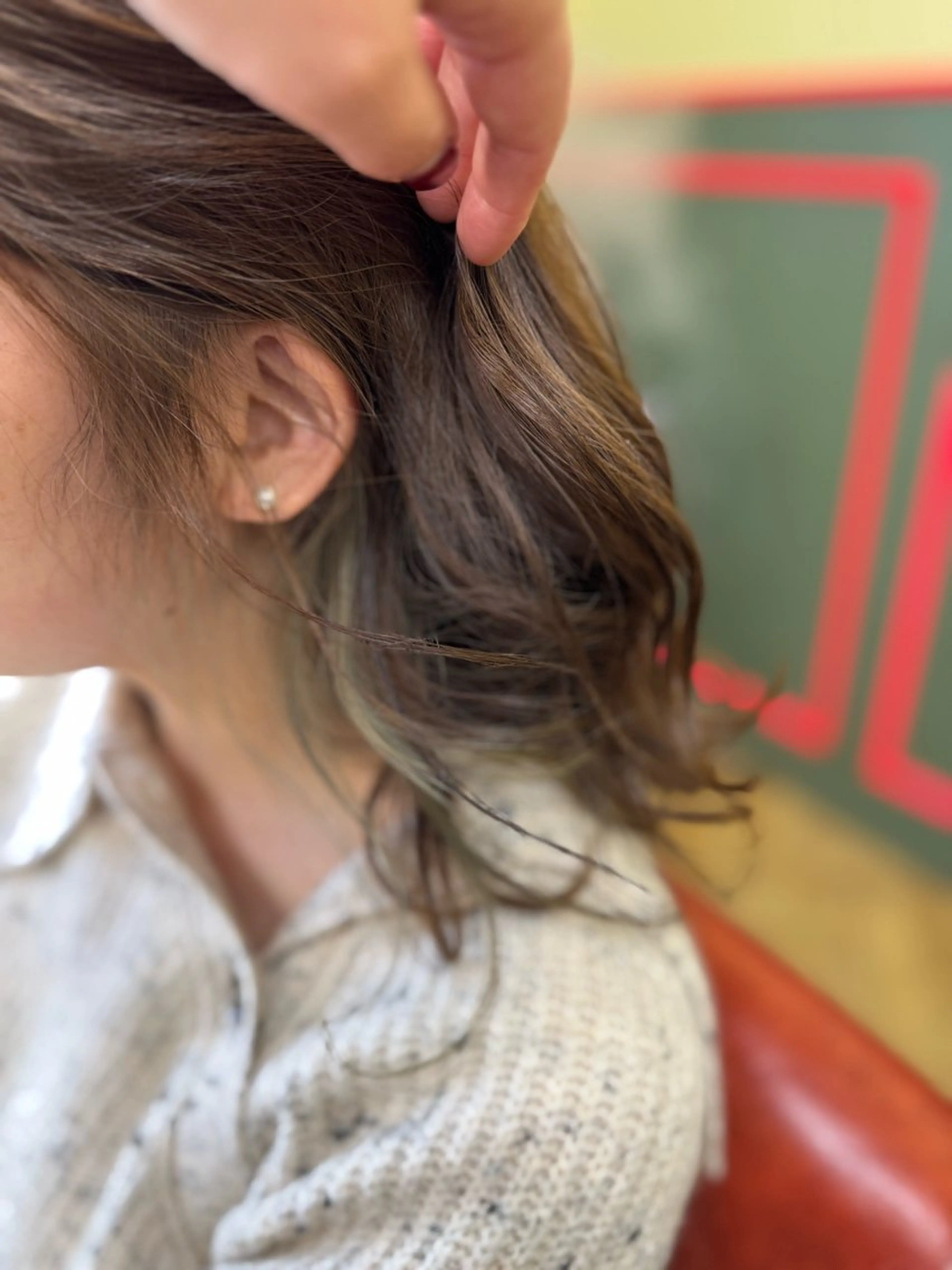 セミロング ヘアカラー トリートメント ヘッドスパ cureK所属・米倉 麻衣のヘアスタイル