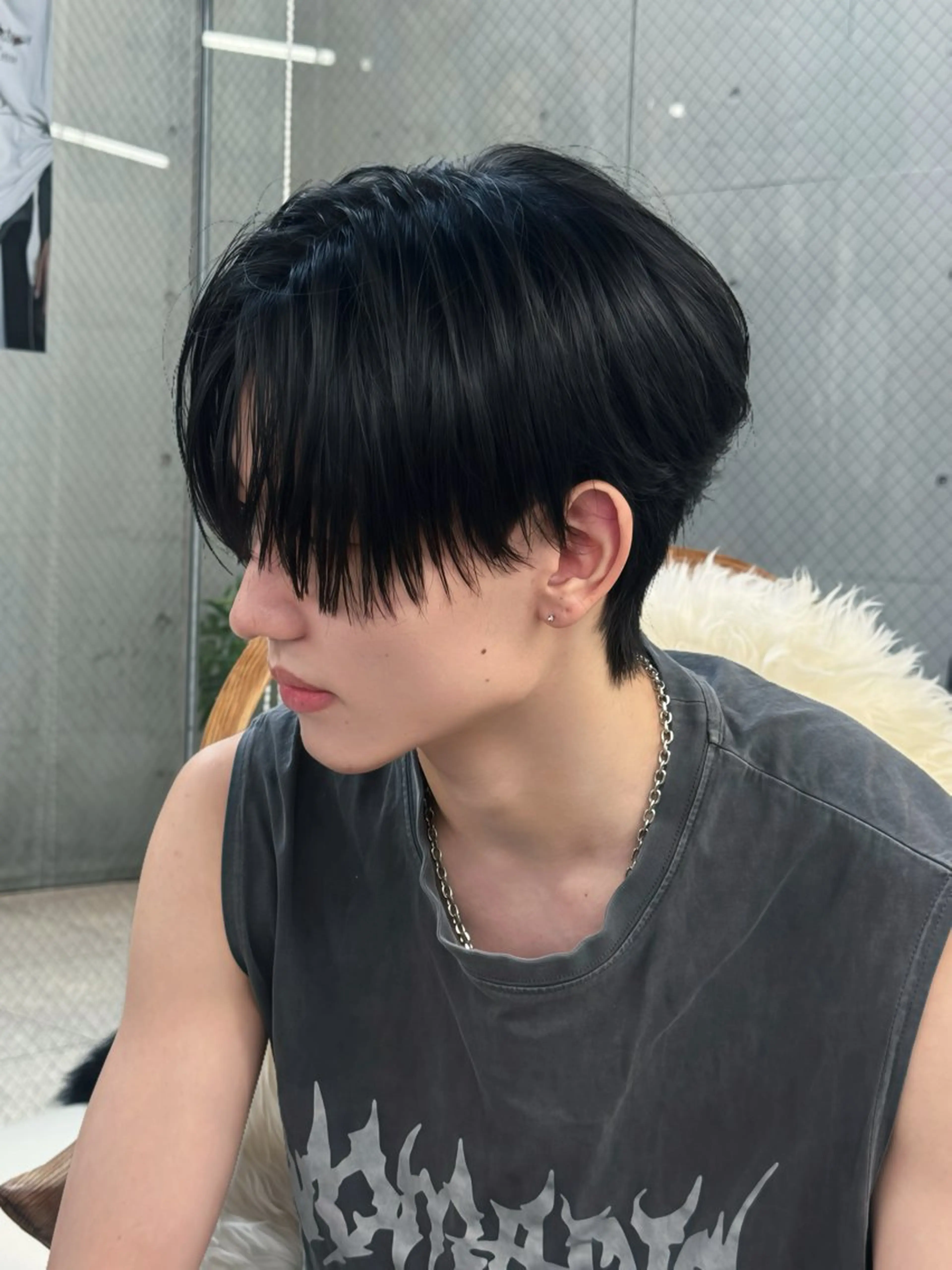 ショート パーマ メンズ ダウンパーマ メンズパーマ カット パーマ PIA hair design所属・湖城 恵吾のヘアスタイル