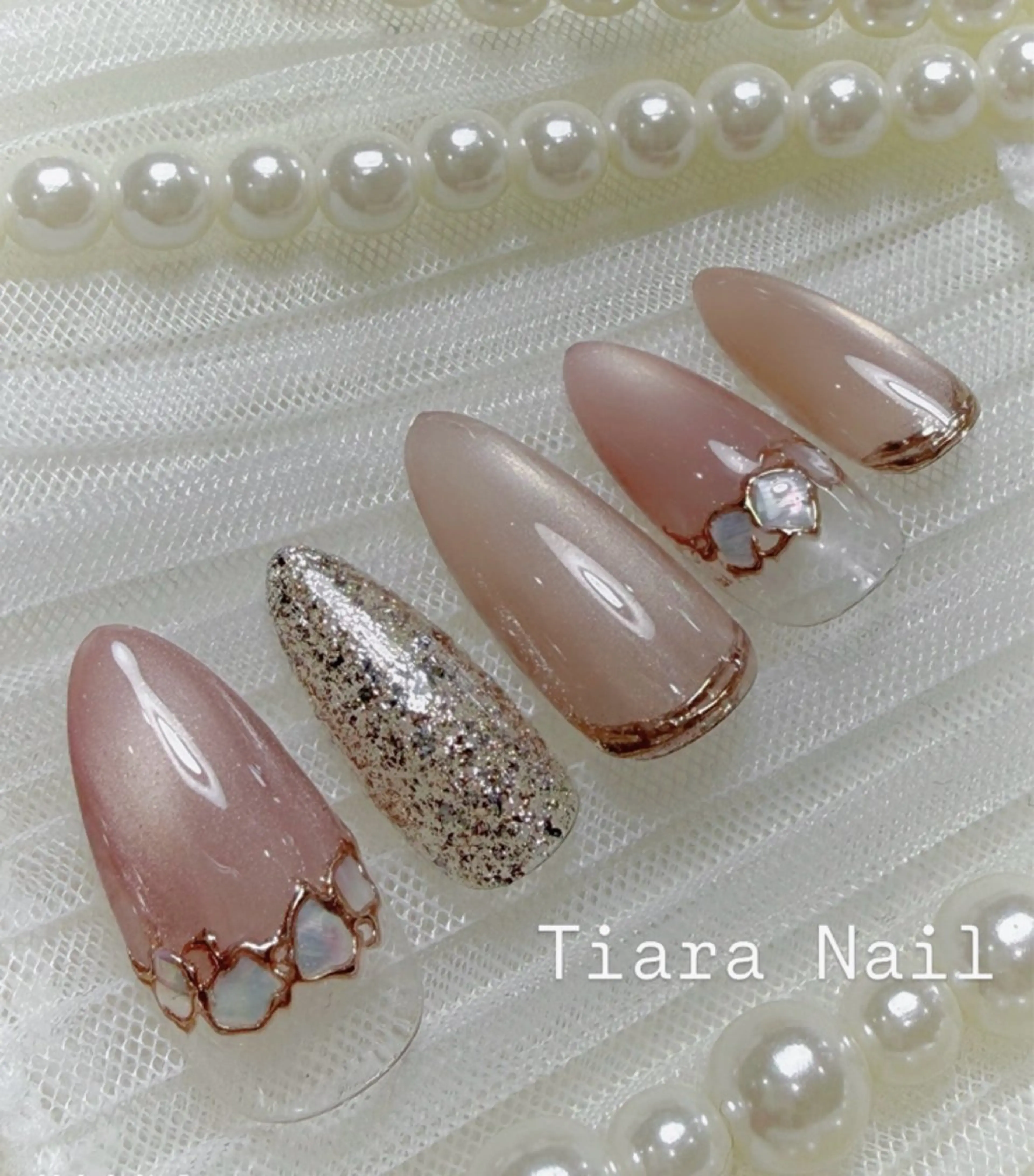 ネイル 春ネイル 福岡⭐︎春吉 tiara nailのネイルデザイン