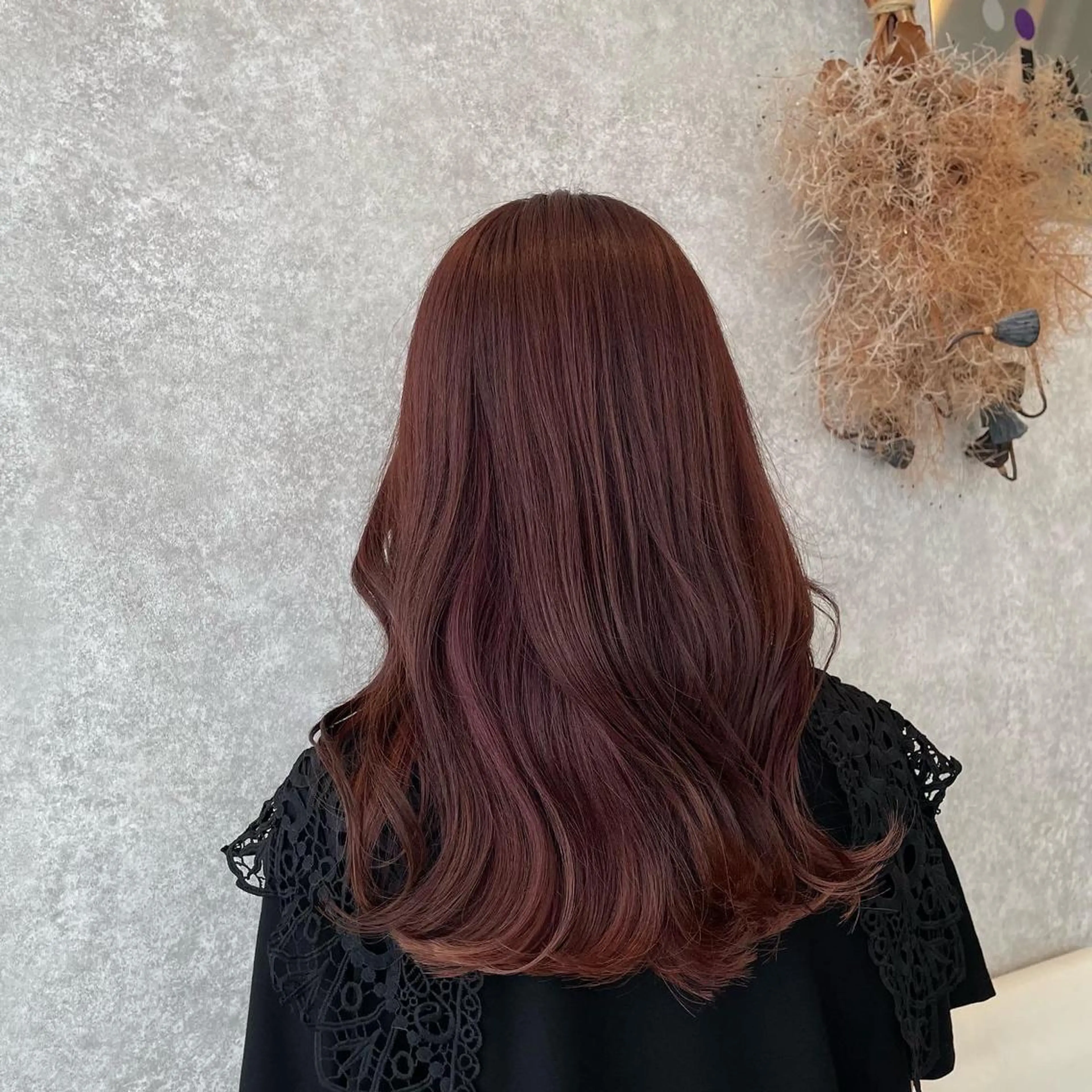 ロング カラー インナーカラー ラベンダーカラー ラベンダーピンク ピンクカラー たなか りなのヘアスタイル
