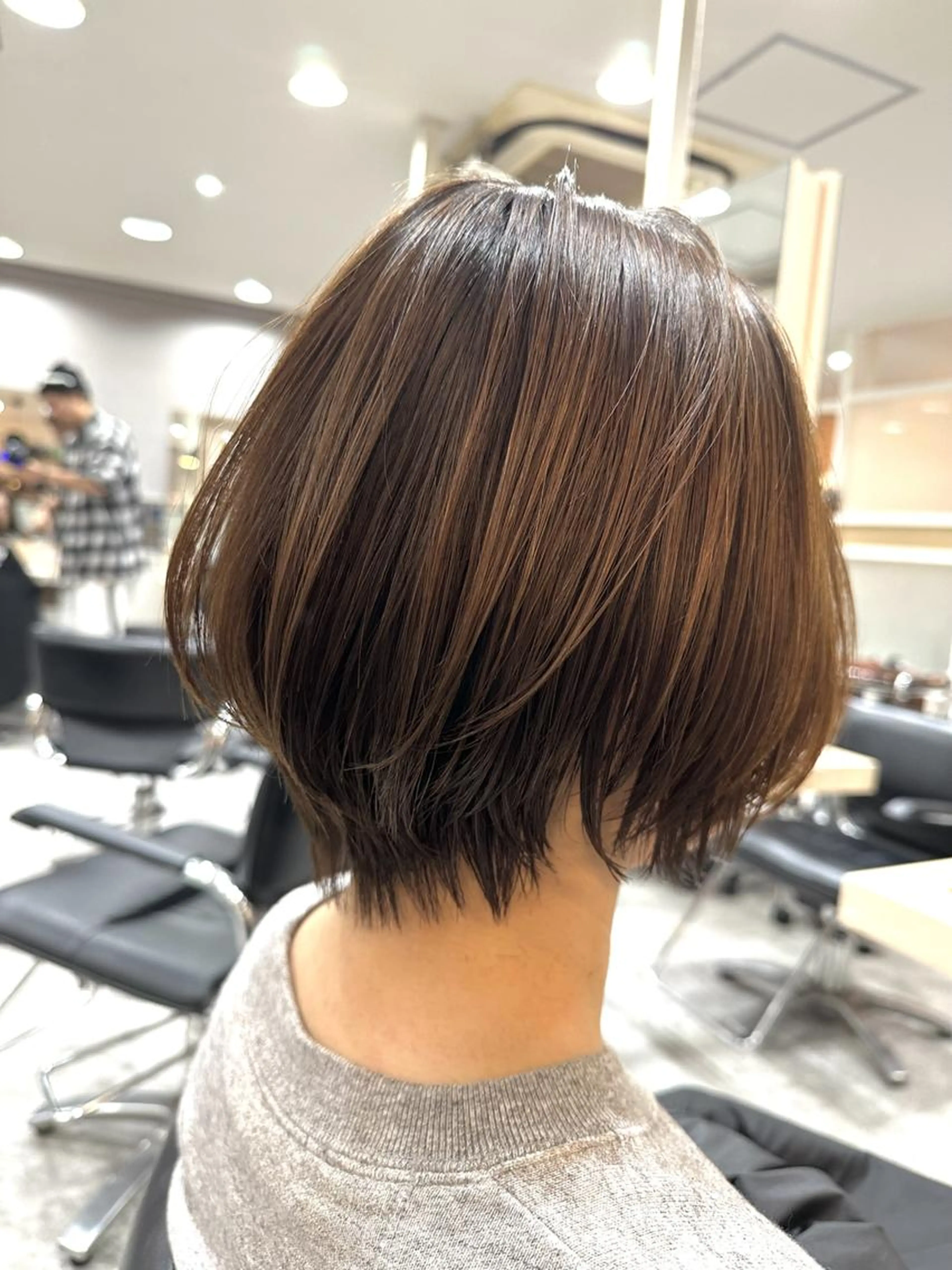 【人気No1★】丸みショートカット×美髪縮毛矯正＋超高濃度髪質改善TRの写真