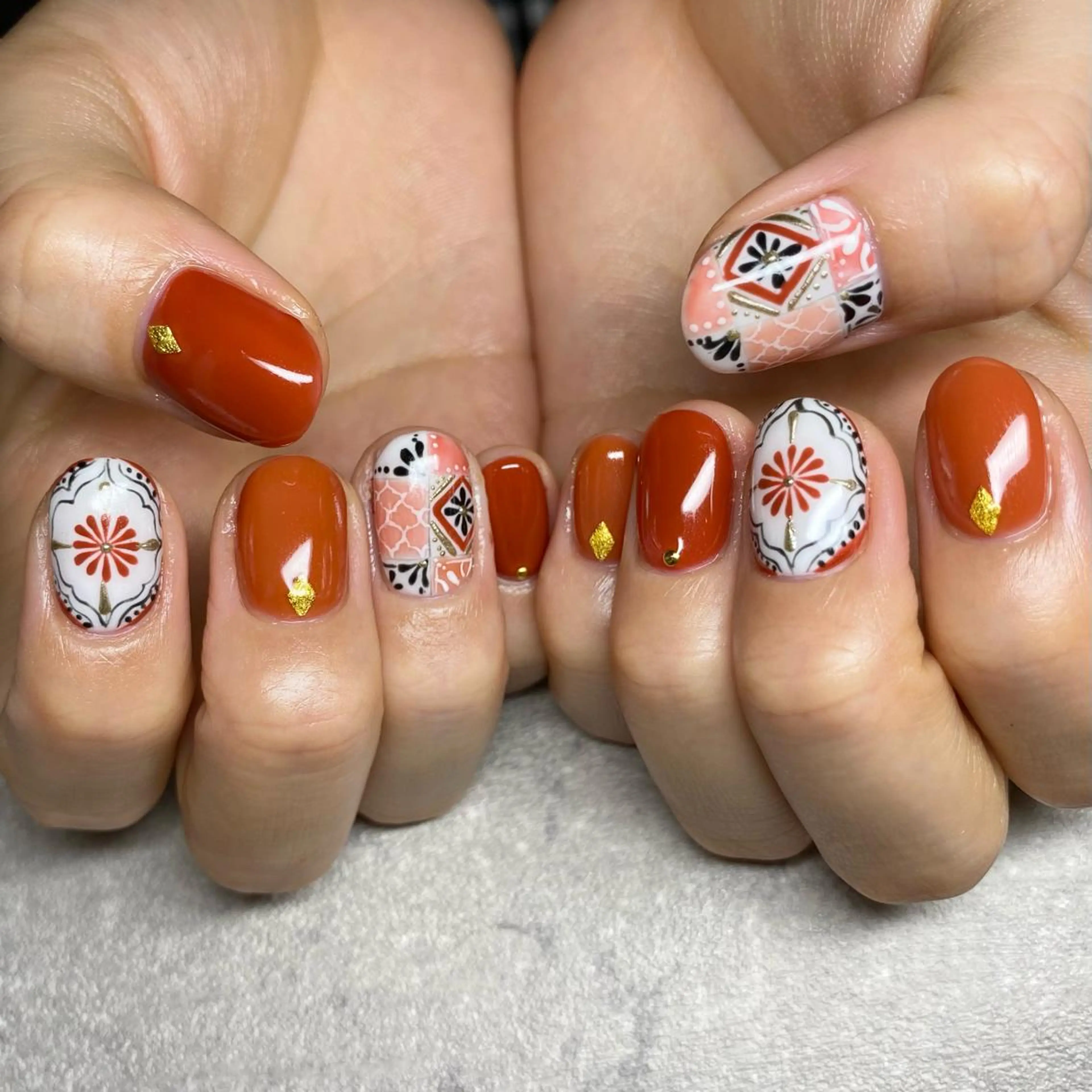 ネイル アートネイル ニュアンスネイル ハンドネイル 山田 貴子のネイルデザイン