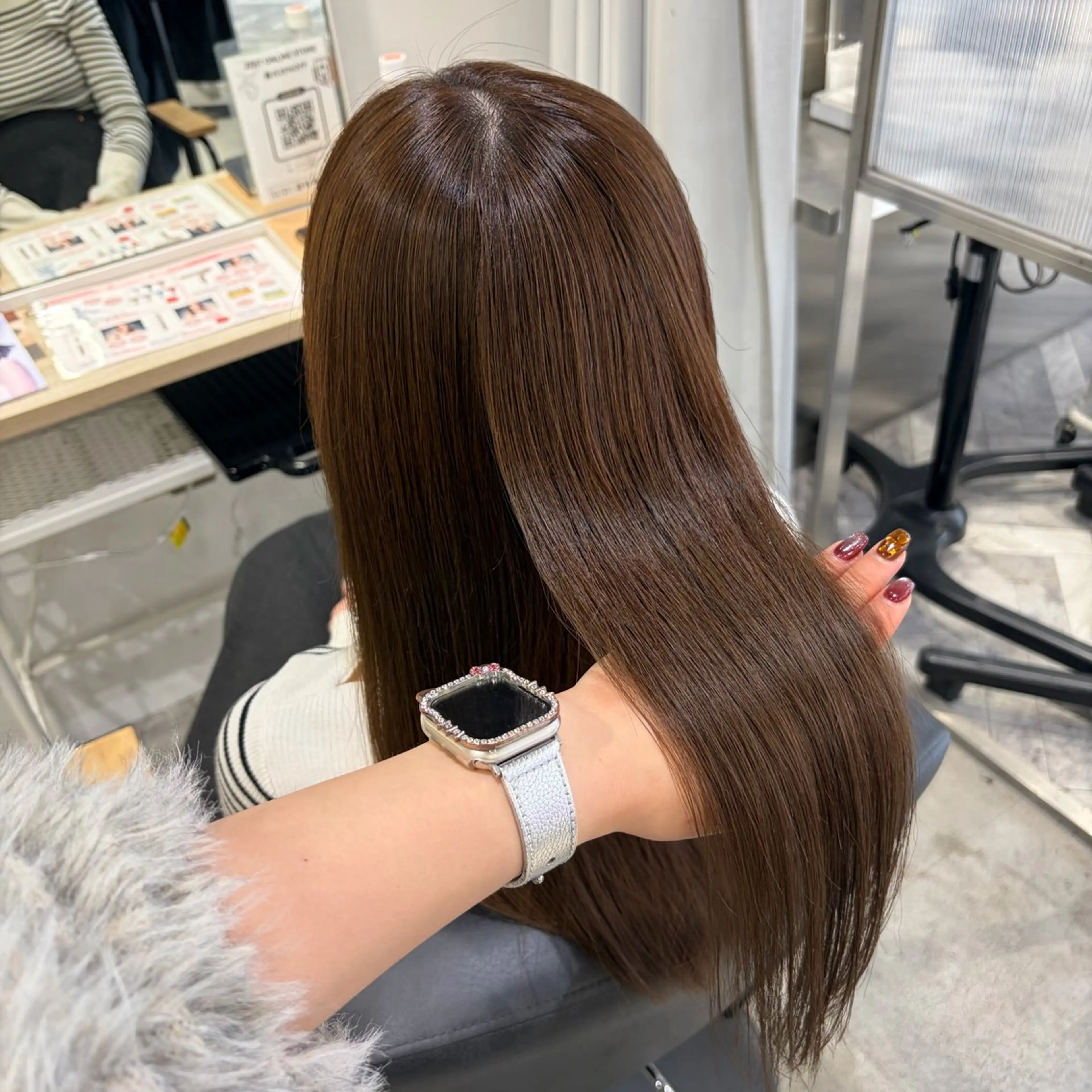 ロング カラー ヘアカラー ななみ.⋆𝜗𝜚 暖色艶カラー/まつパのヘアスタイル