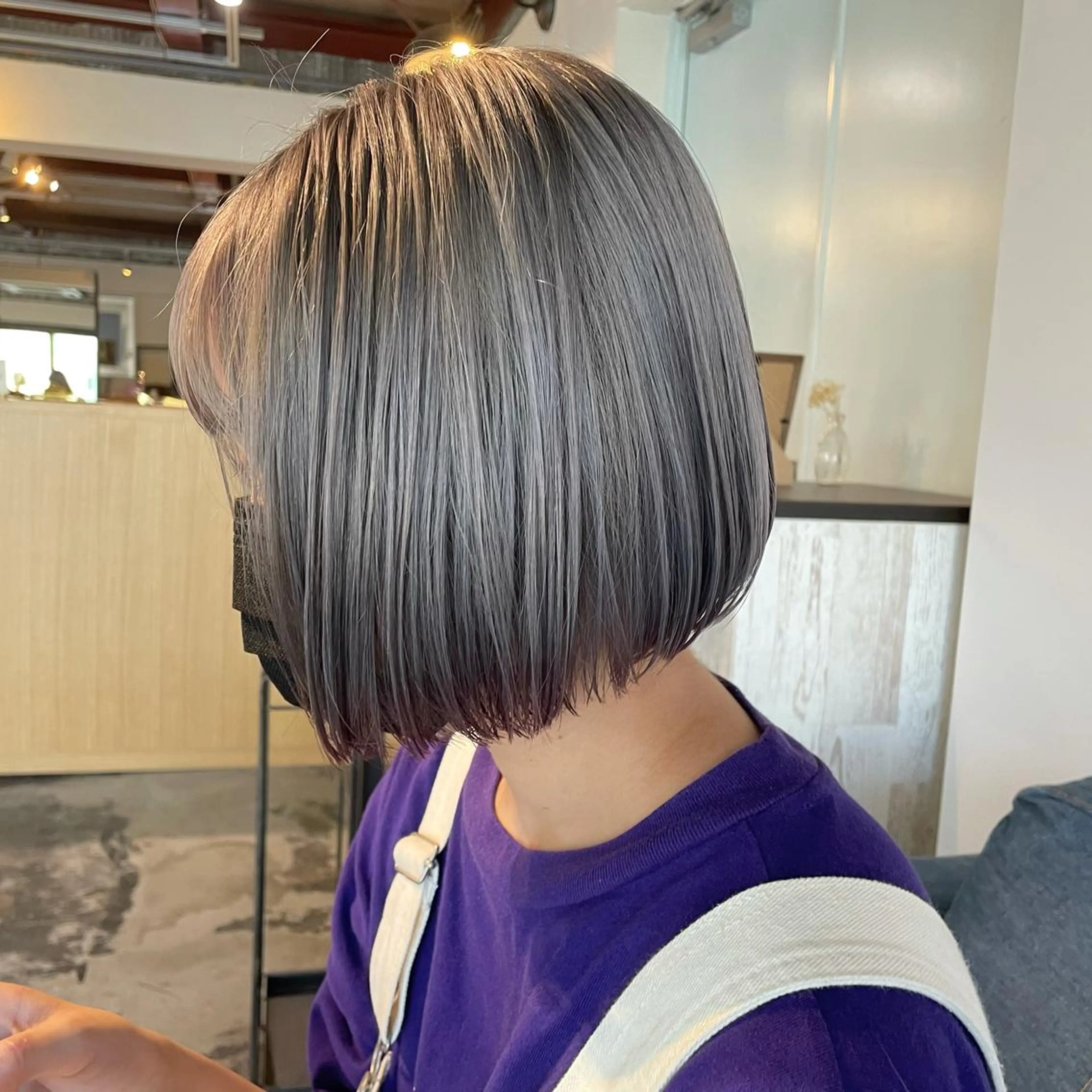 ミディアム カラー ヘアアレンジ マツエク・マツパ ブリーチ ケアブリーチ 透明感カラー/推しカ ラー☁️JURAのヘアスタイル