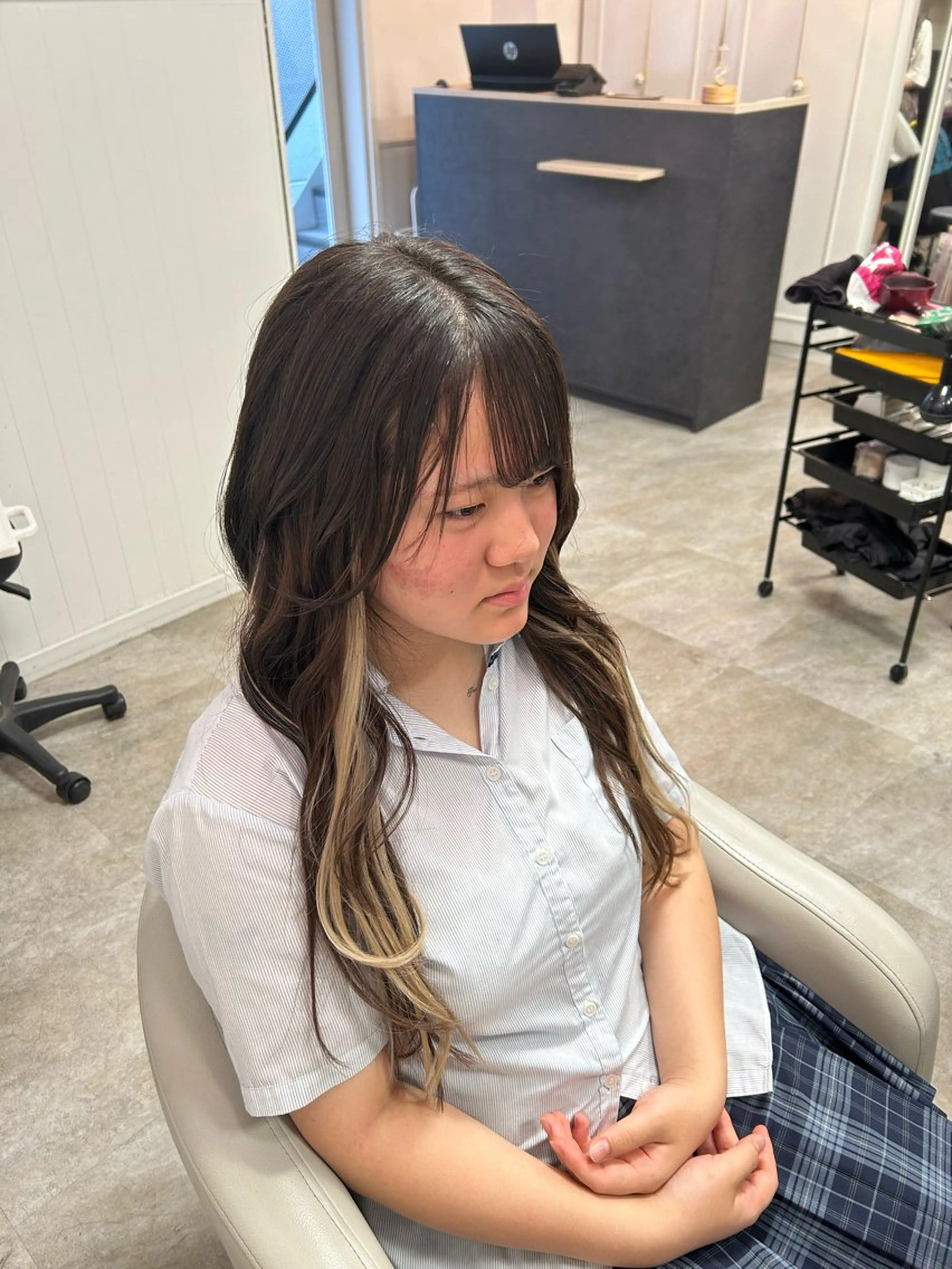 縮毛•ハイトーン ・着付け Runaのヘアスタイル