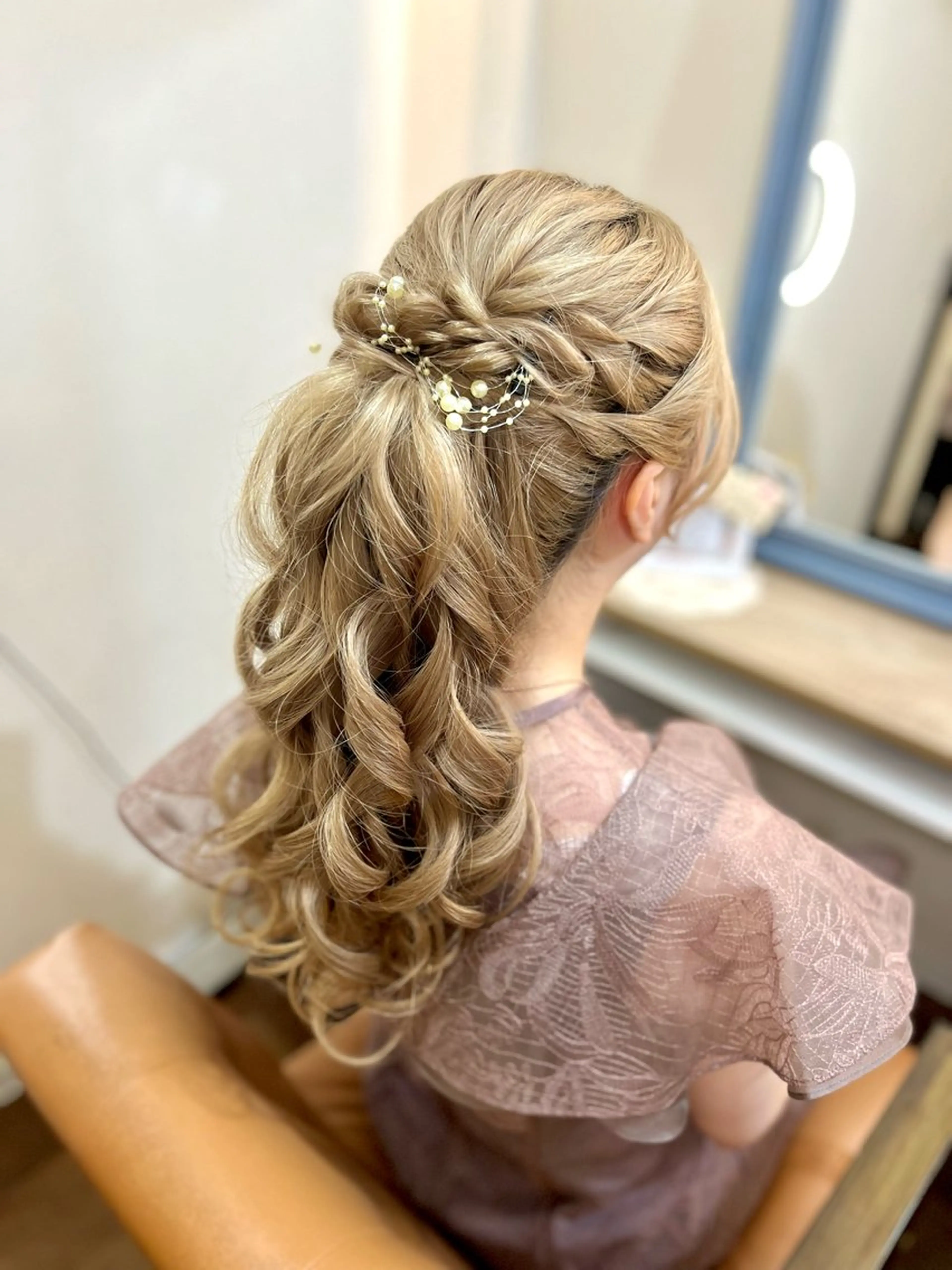 ヘアアレンジ ポニーテール 似合わせヘアメイク 💐オダギリチアキのヘアスタイル