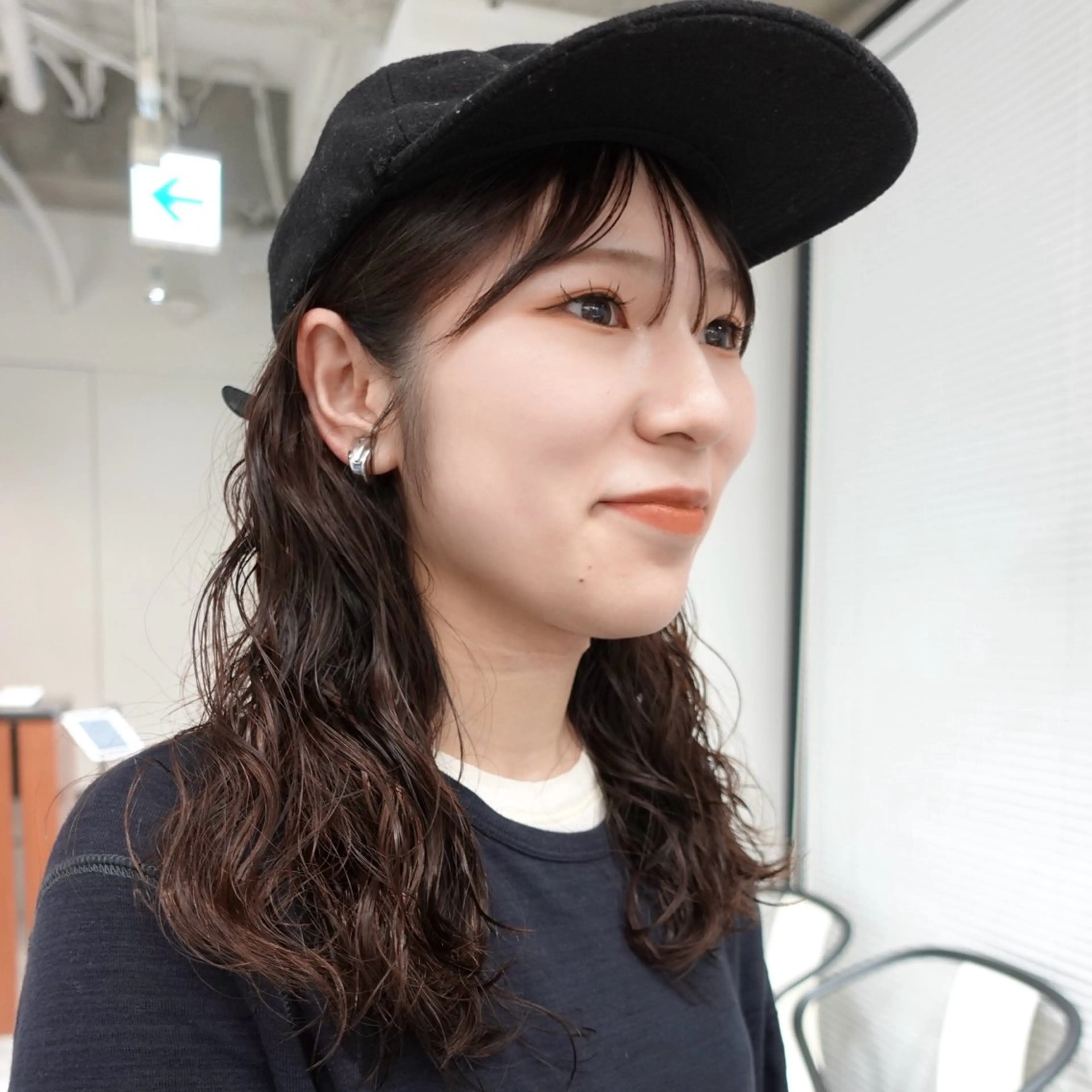 セミロング パーマ ヘアアレンジ セミロングパーマ レイヤーカット カット パーマ 🌐サトウ リョウ🌐のヘアスタイル