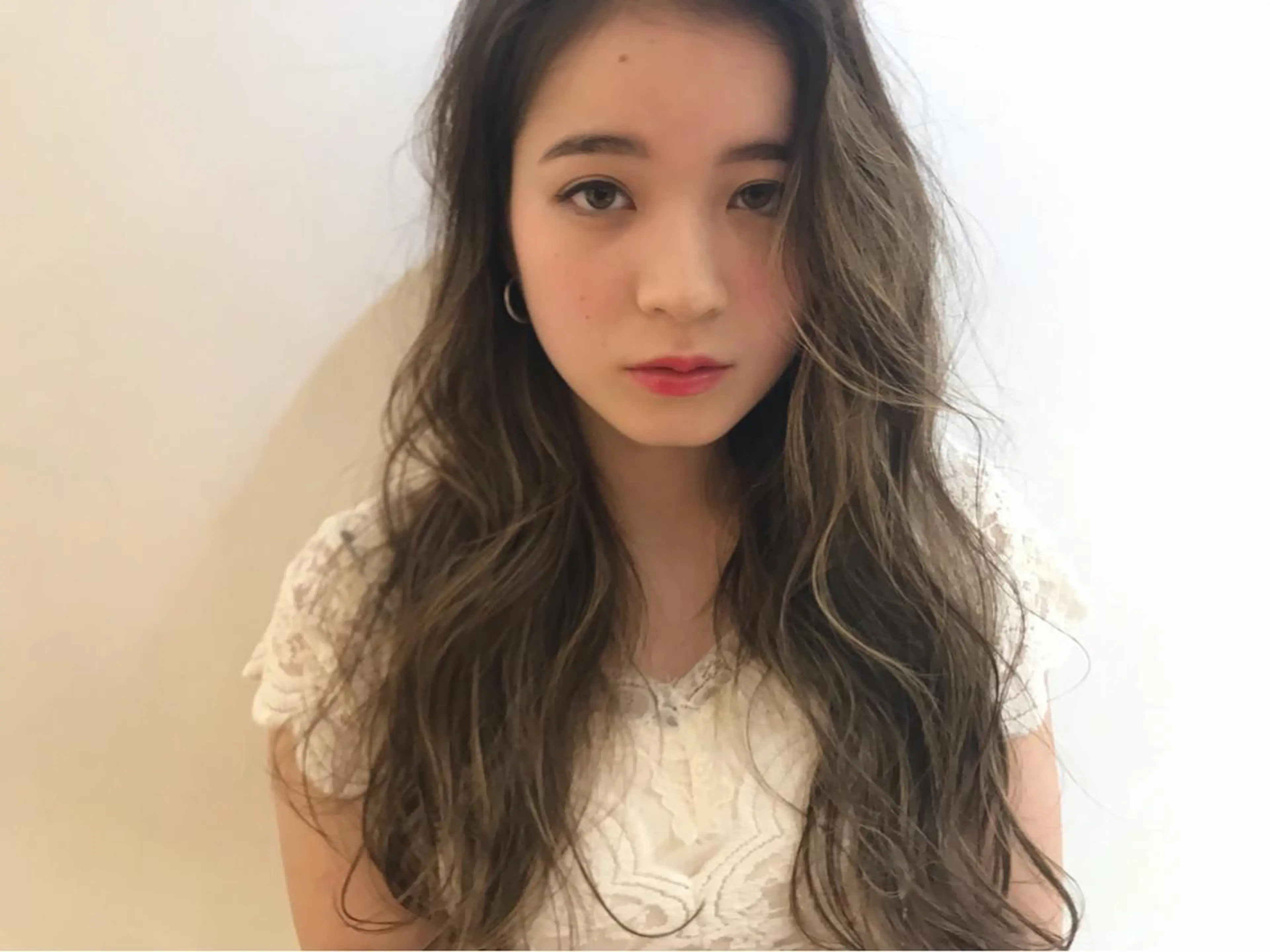 ロング ハイライト ヘアセット ヒロミ/アレンジ/ アンニュイ/透け感のヘアスタイル