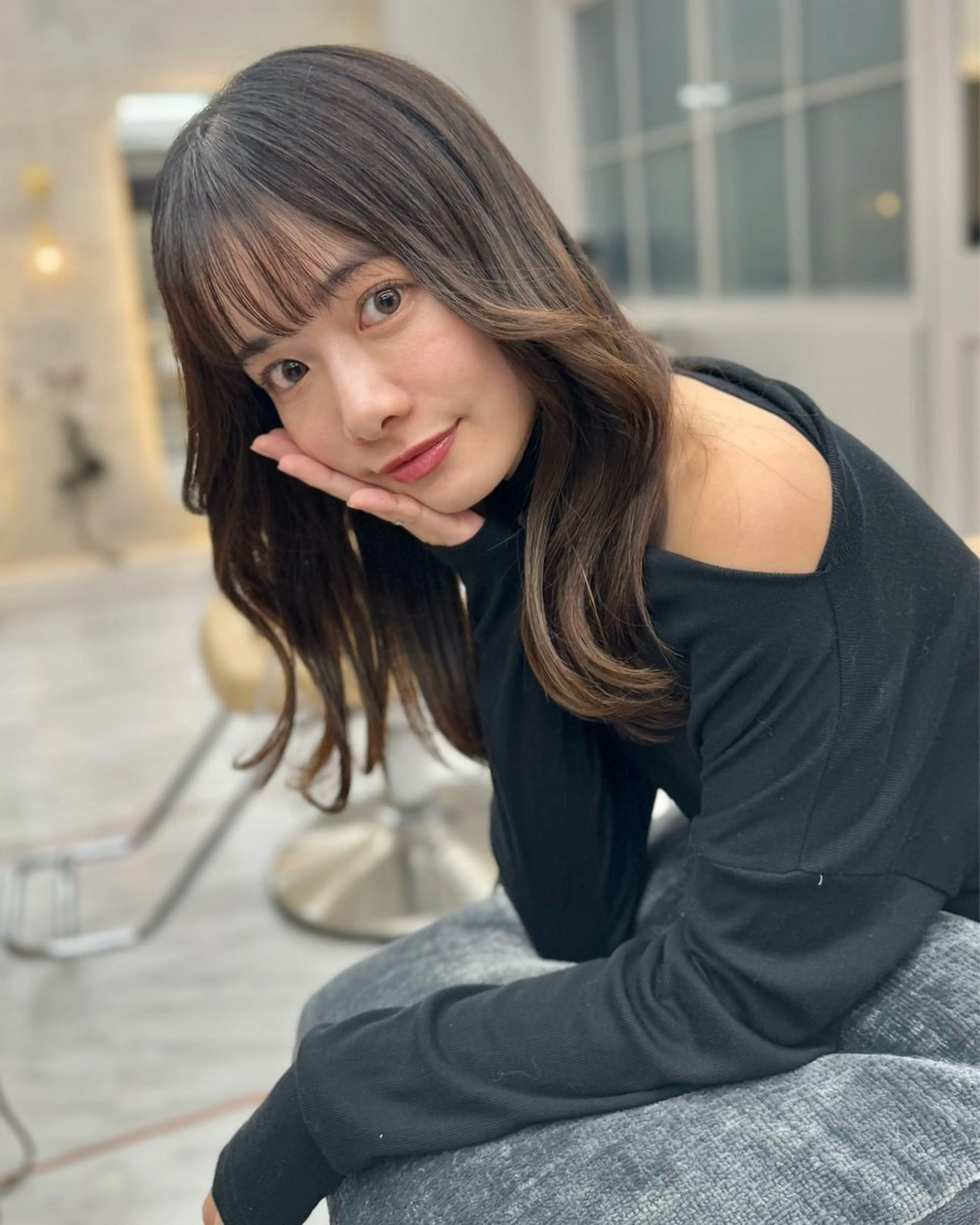 ミディアム 池袋/韓国/レイヤー 髪質改善/村上けいとのヘアスタイル