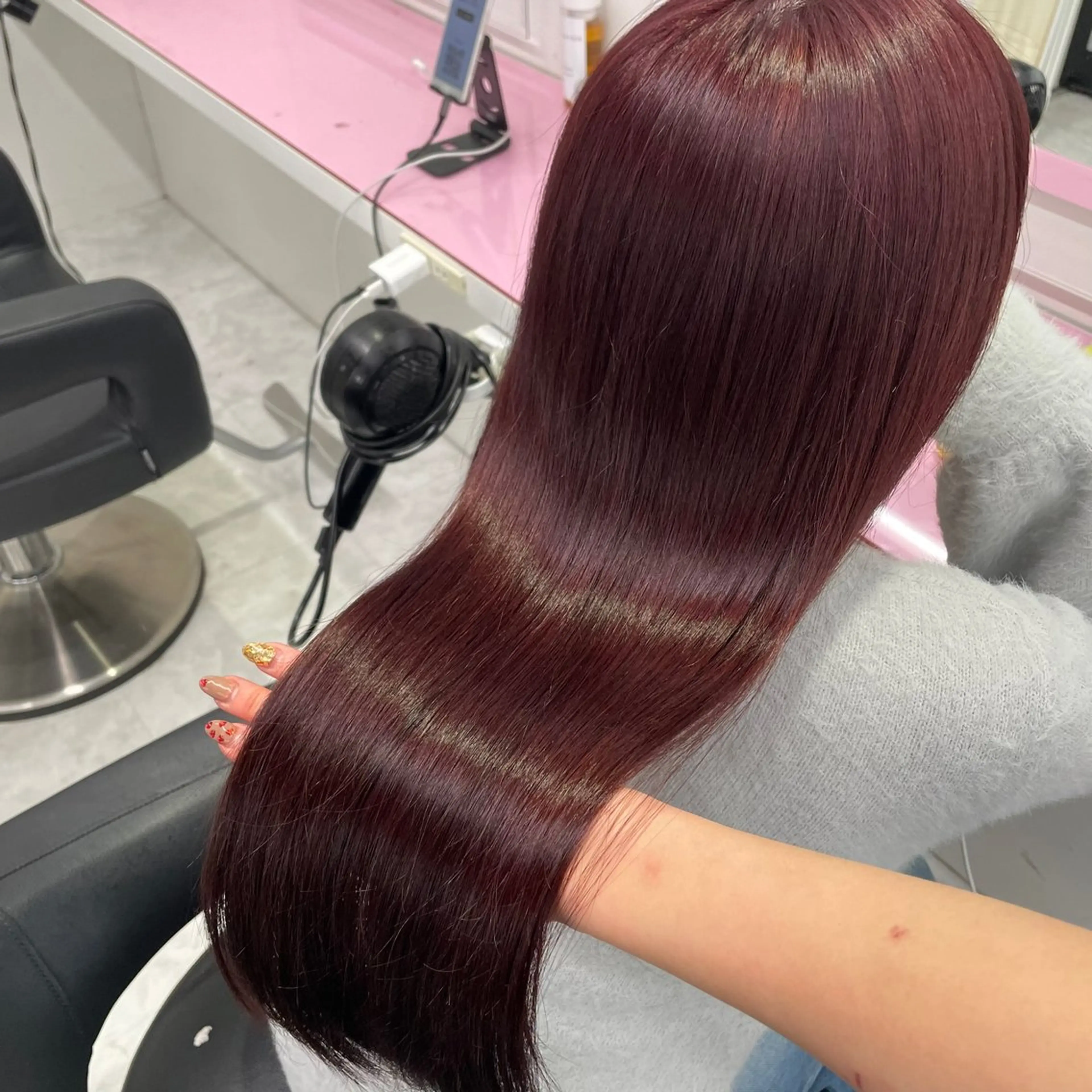 ロング カラー ヘアカラー トリートメント ヘアセット 中韓レイヤー/ ブラウン🤎はやとのヘアスタイル