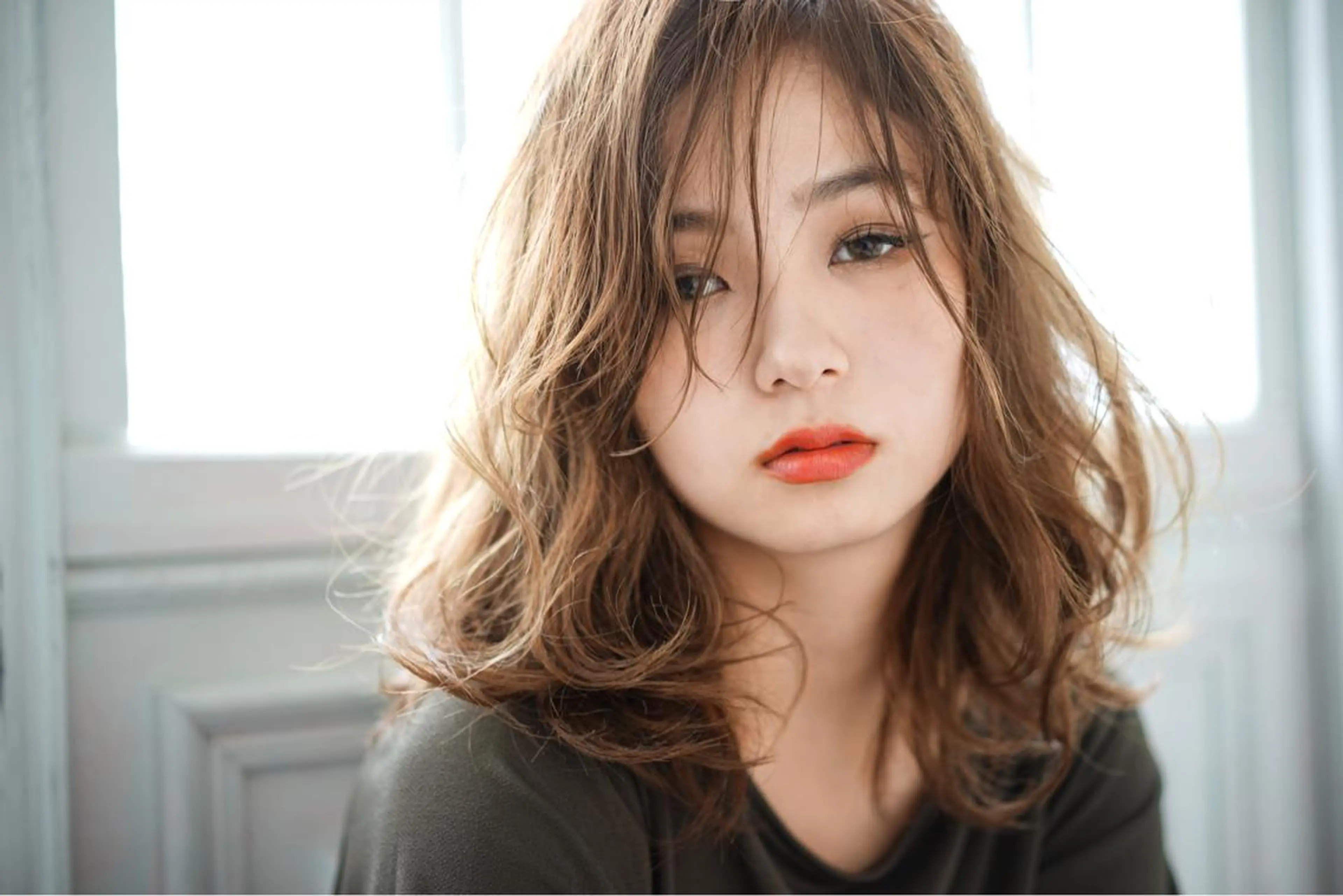 ミディアム カラー パーマ ヘアアレンジ ひがし　まさし JYUNESU副代表のヘアスタイル